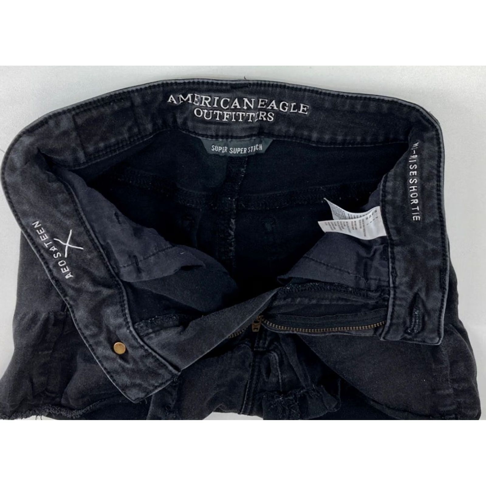 American Eagle Outfitters American Eagle Outfitters Shirt Women Shortie Hi Rise 0 Black XS? Size 25" / US 0 / IT 36 - 5 Thumbnail