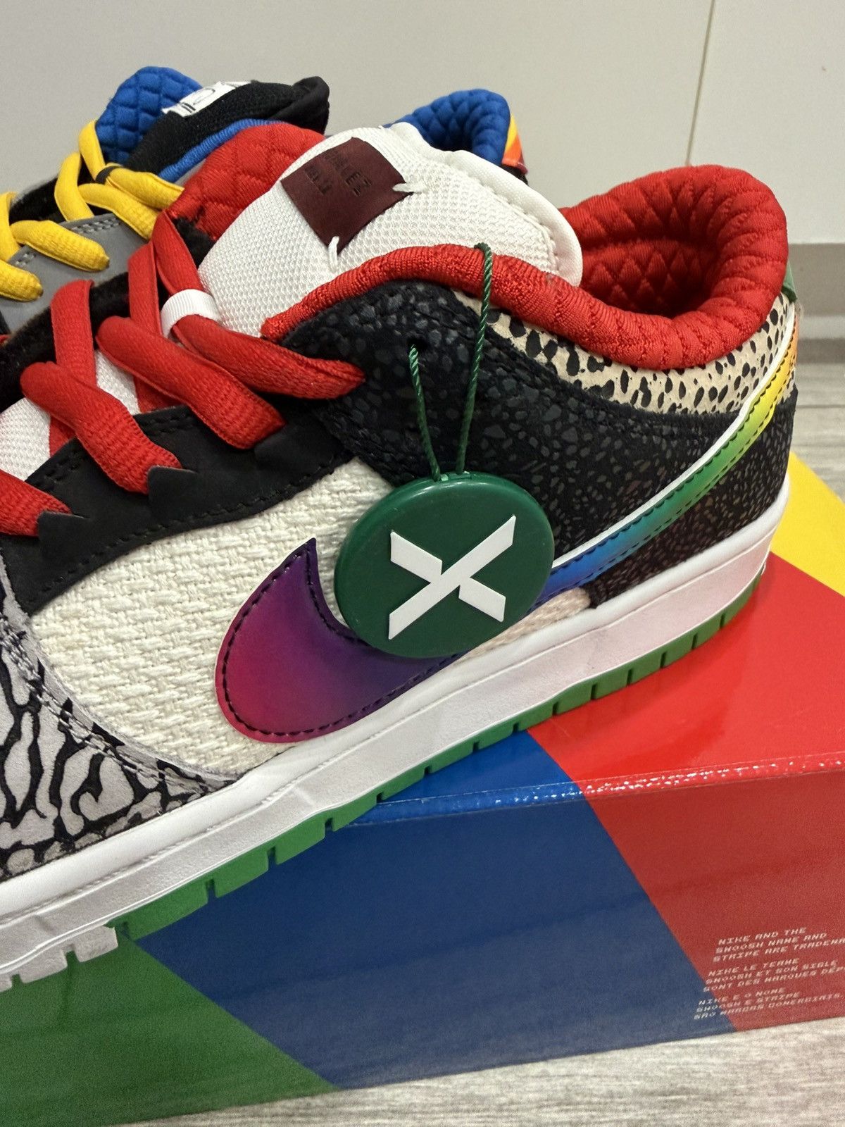 Nike Nike SB Dunk Low Pro QS What The Paul Red Black Noir Sz 12 Size US 12 / EU 45 - 14 Thumbnail
