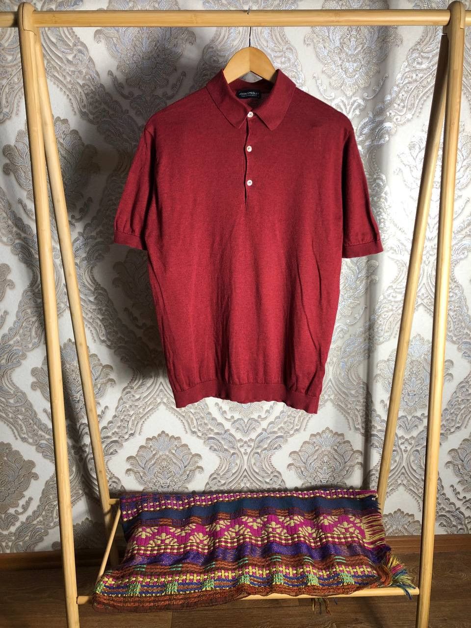 John Smedley × Vintage VERY RARE JOHN SMEDLEY DESIGNER POLOS ENGLAND STYLE LUXURY Size US L / EU 52-54 / 3 - 1 Thumbnail