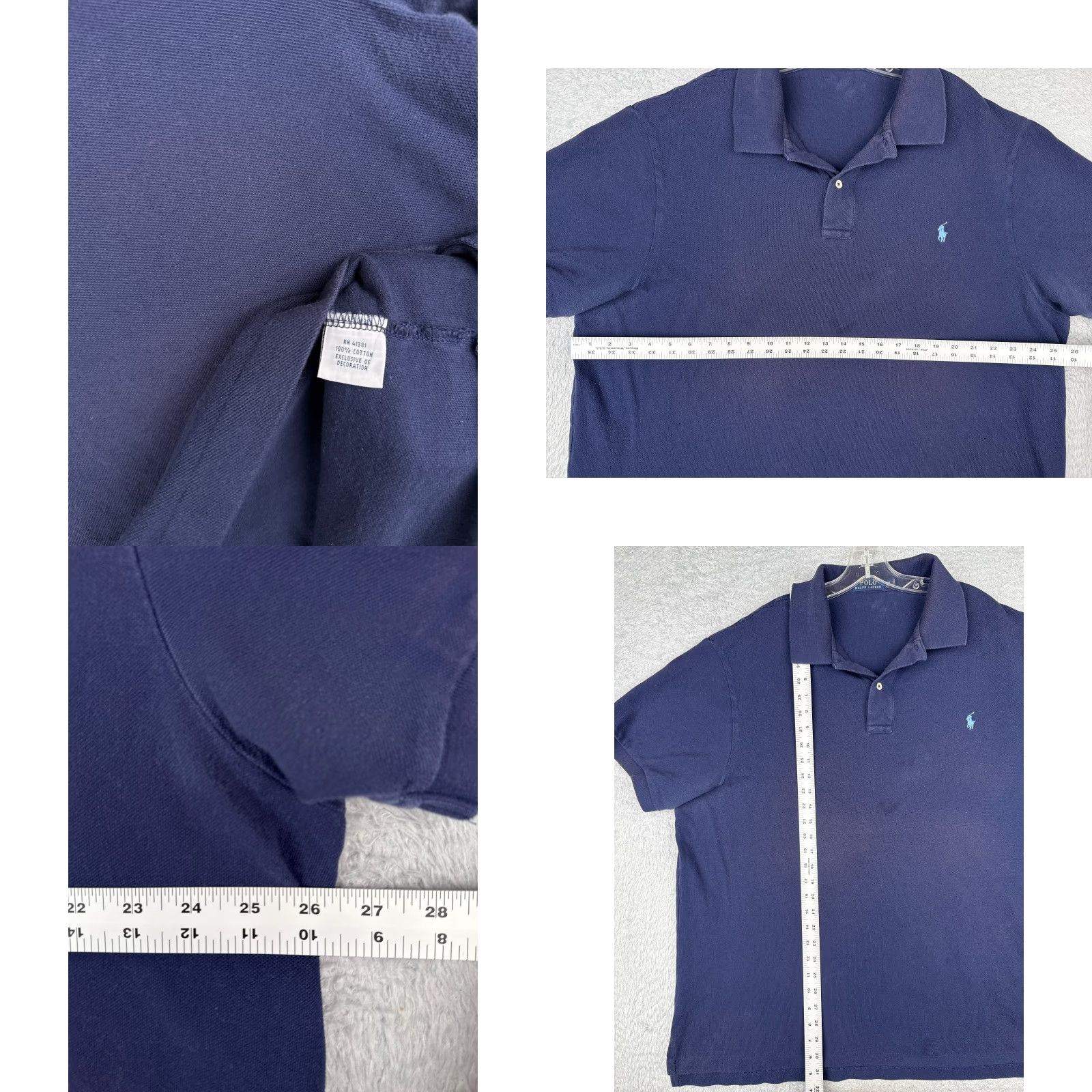 Ralph Lauren Polo Ralph Lauren Polo Shirt Adult 2XL Blue Cotton Short Sleeve 100% Cotton Men's Polo Shirt Big & Tall Classic Fit Embroidered Logo 2XB Size US XXL / EU 58 / 5 - 8 Thumbnail