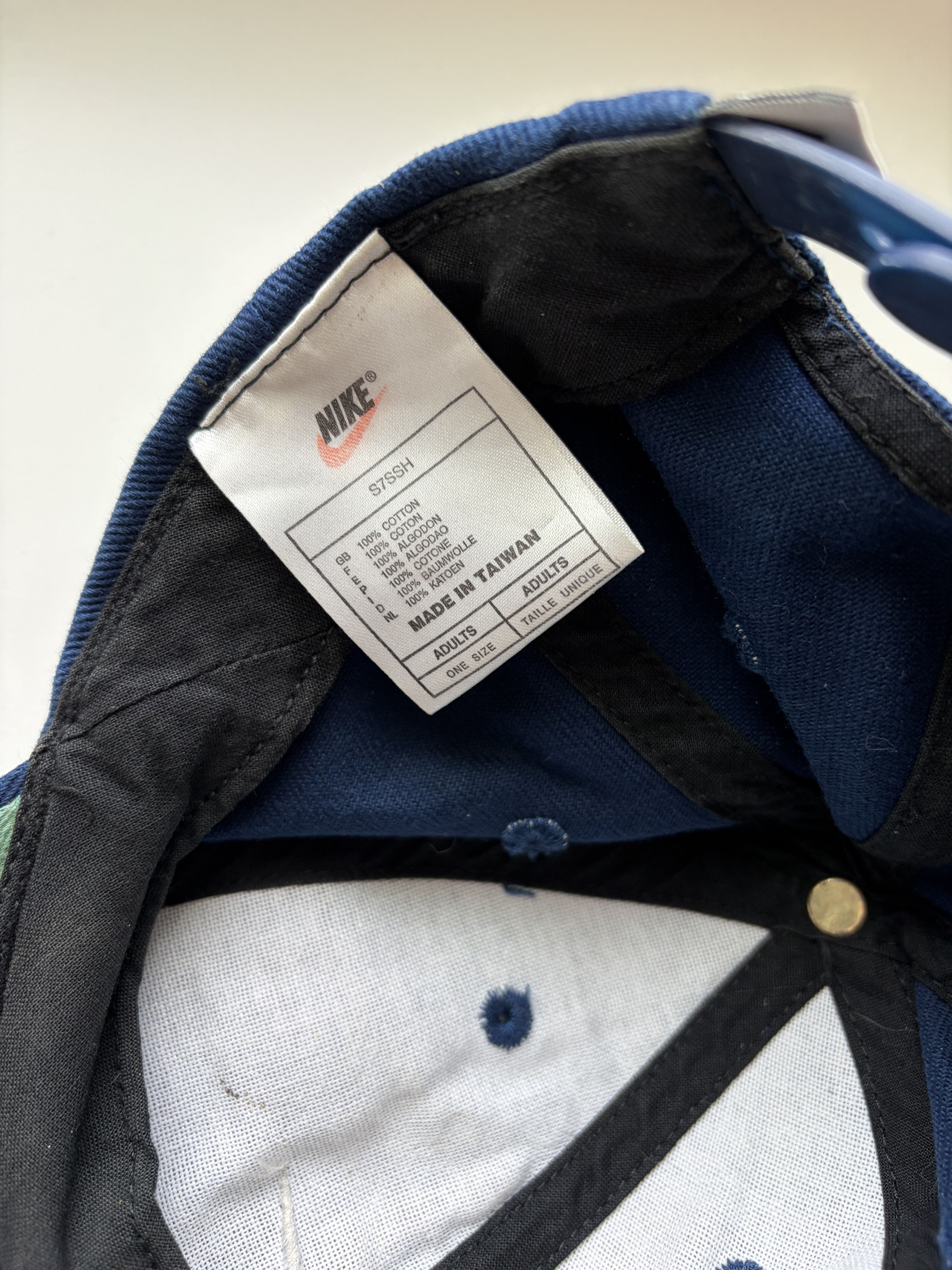 Nike Nike Swoosh Vintage Navy Baseball Cap Size ONE SIZE - 3 Thumbnail
