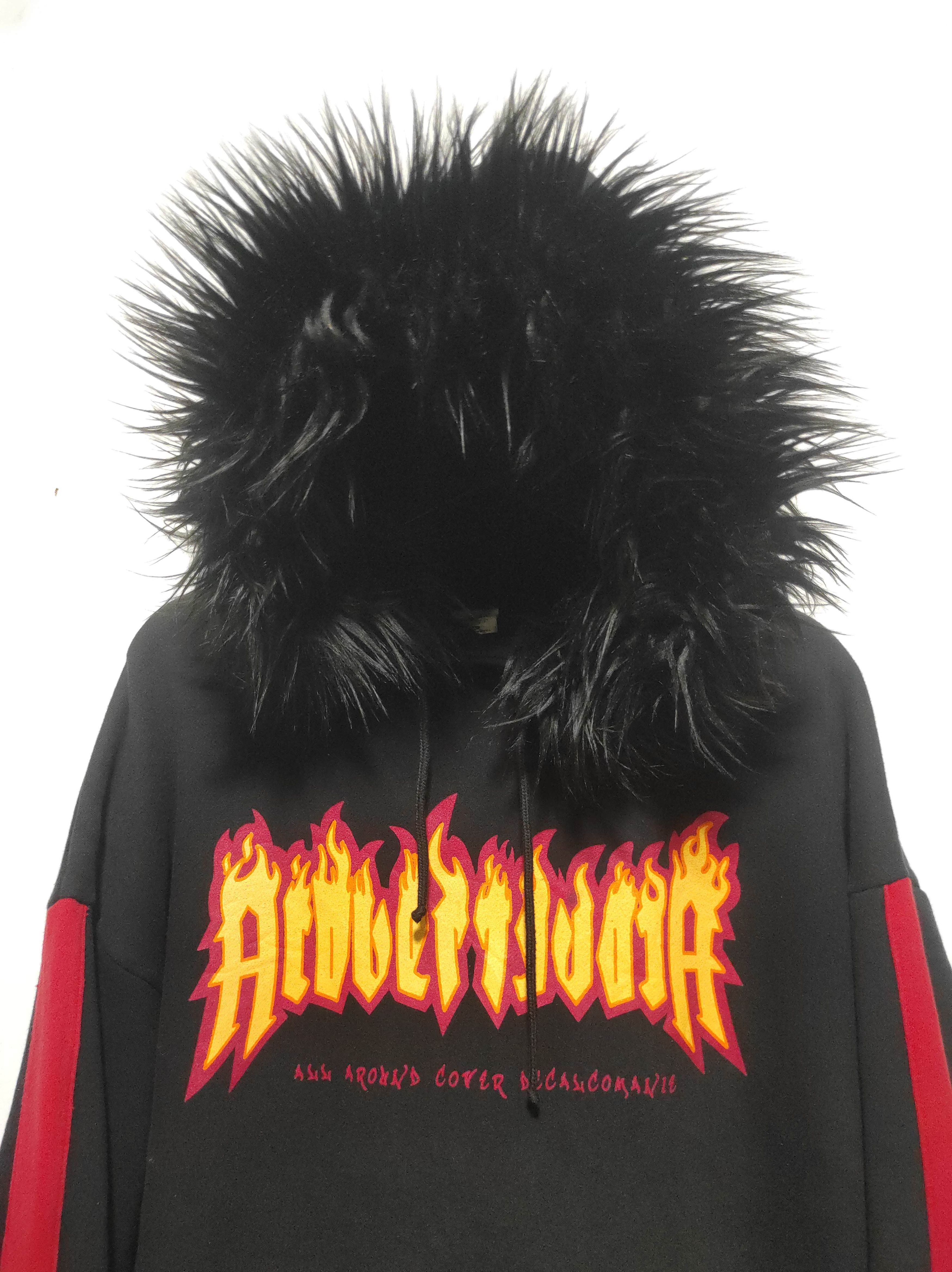 Hysteric Glamour Acover Fire Oversized Fur Hoodie IfSixWasNine LGB style Size US M / EU 48-50 / 2 - 3 Thumbnail