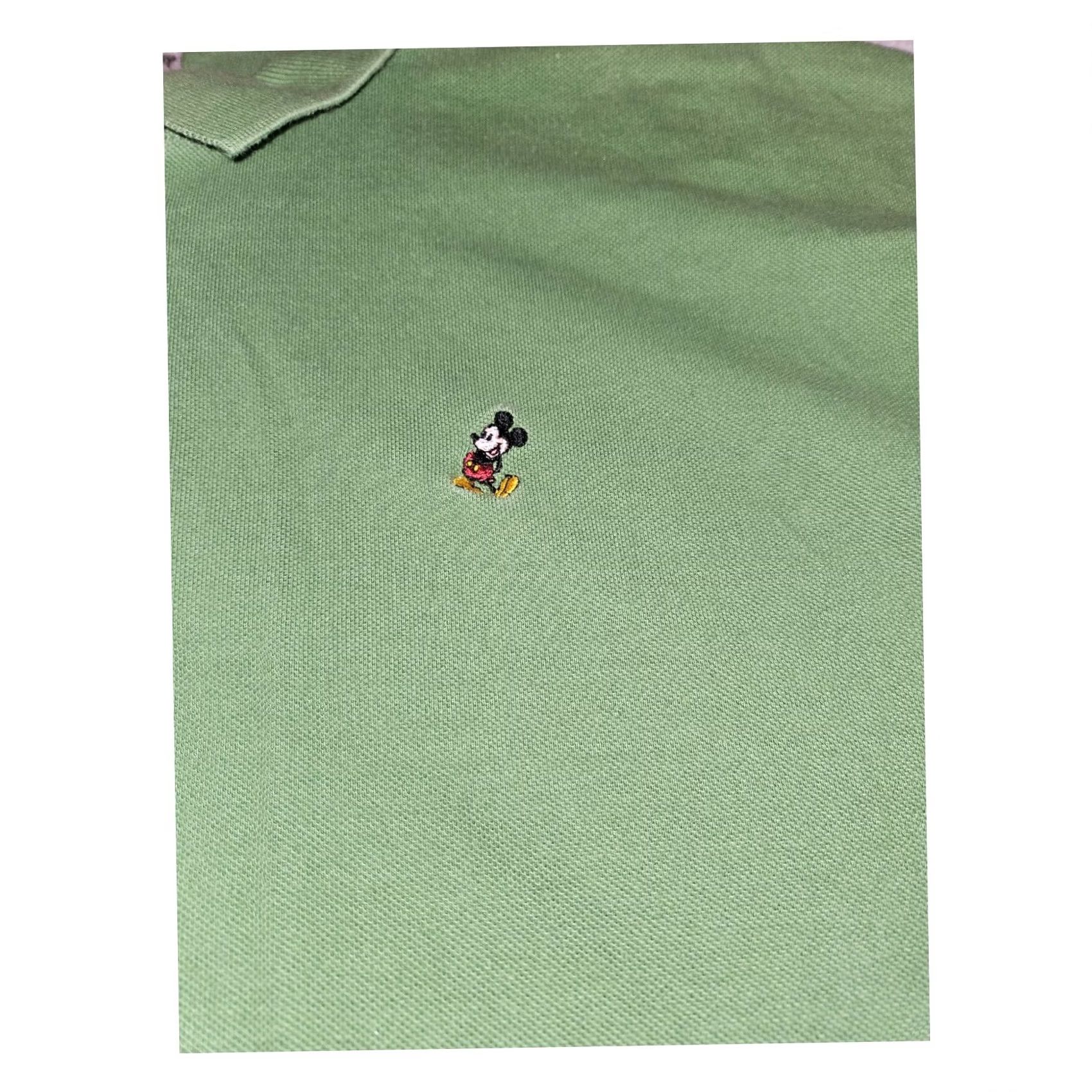 Disney Walt Disney Mens XL Green World Polo Men Short Sleeve Embroidered Vacation Fun Size US XL / EU 56 / 4 - 5 Thumbnail