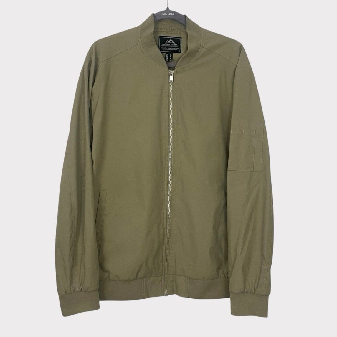 Other Outdoor Jacket Vintage Beige Zip Up Windbreaker Jacket Size L / US 10 / IT 46 - 1 Thumbnail