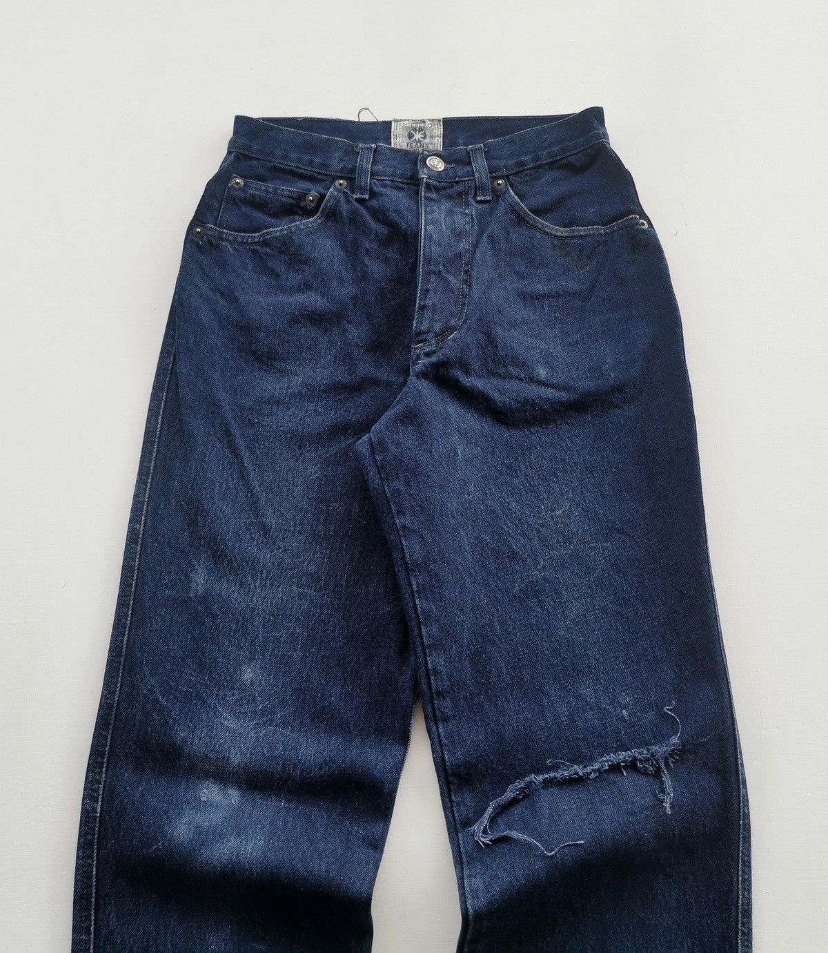 Vintage 1994 Vintage Iceberg Batman Indigo Denim Jeans Size US 27 - 3 Thumbnail
