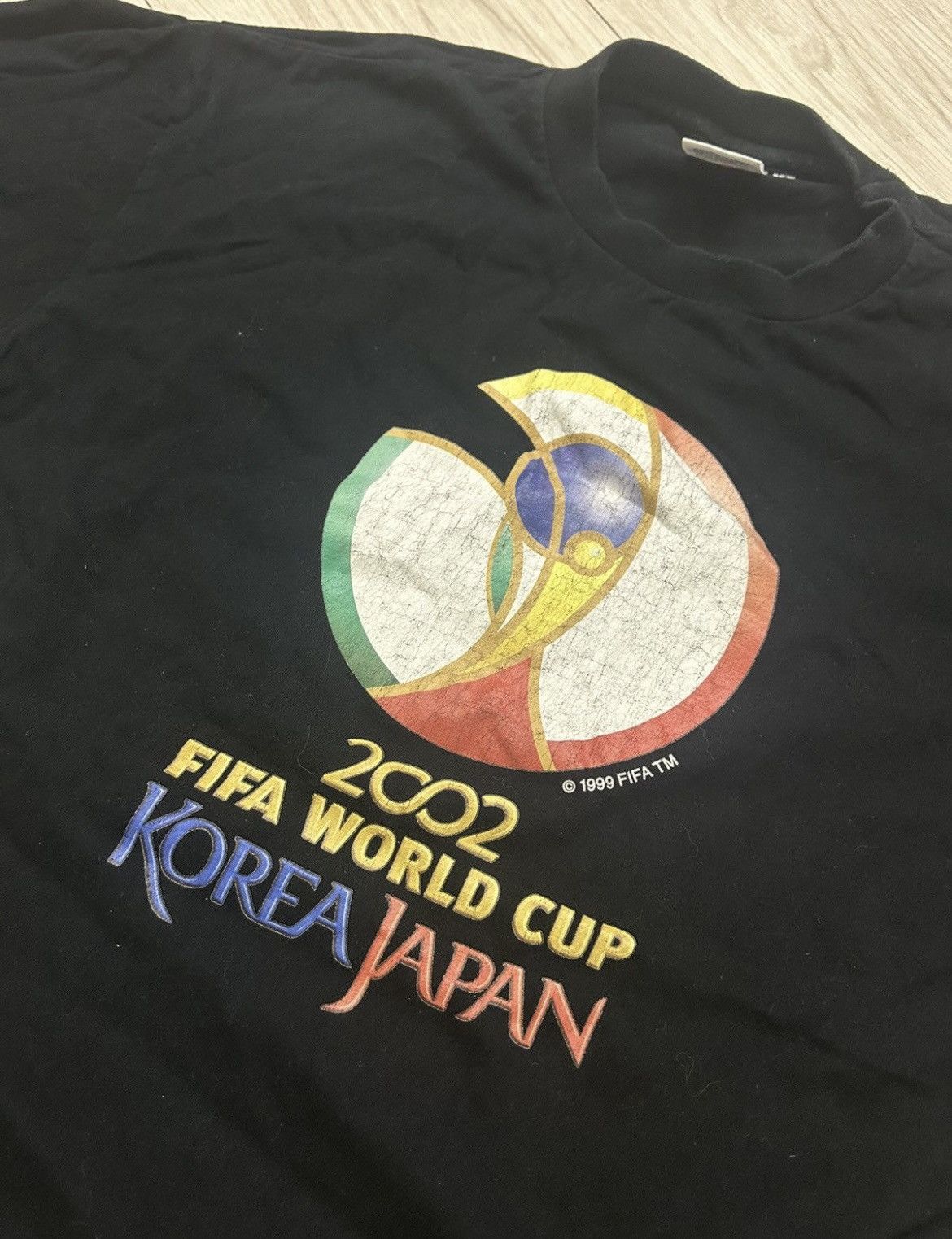 Vintage Vintage Fifa TM 1999 Korea Japan World Cup 2002 t-shirt Size US XL / EU 56 / 4 - 3 Thumbnail