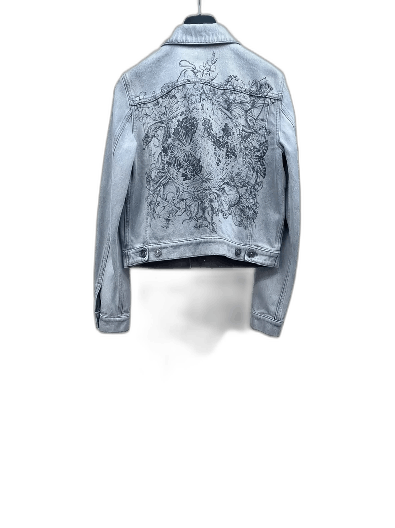Dior Animal Print Denim Jacket-2505