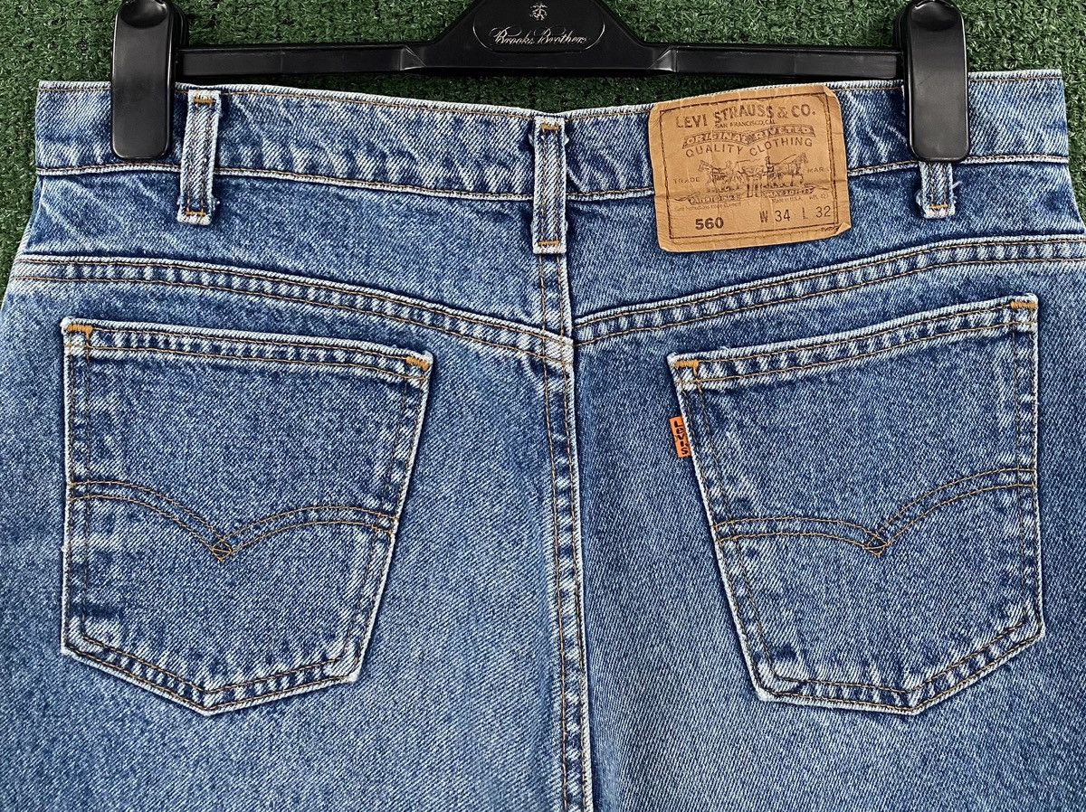 Levi's VTG Levi's 560 Orange Tab Tapered Whiskers Jeans Mens 34x30 Size US 34 / EU 50 - 5 Thumbnail