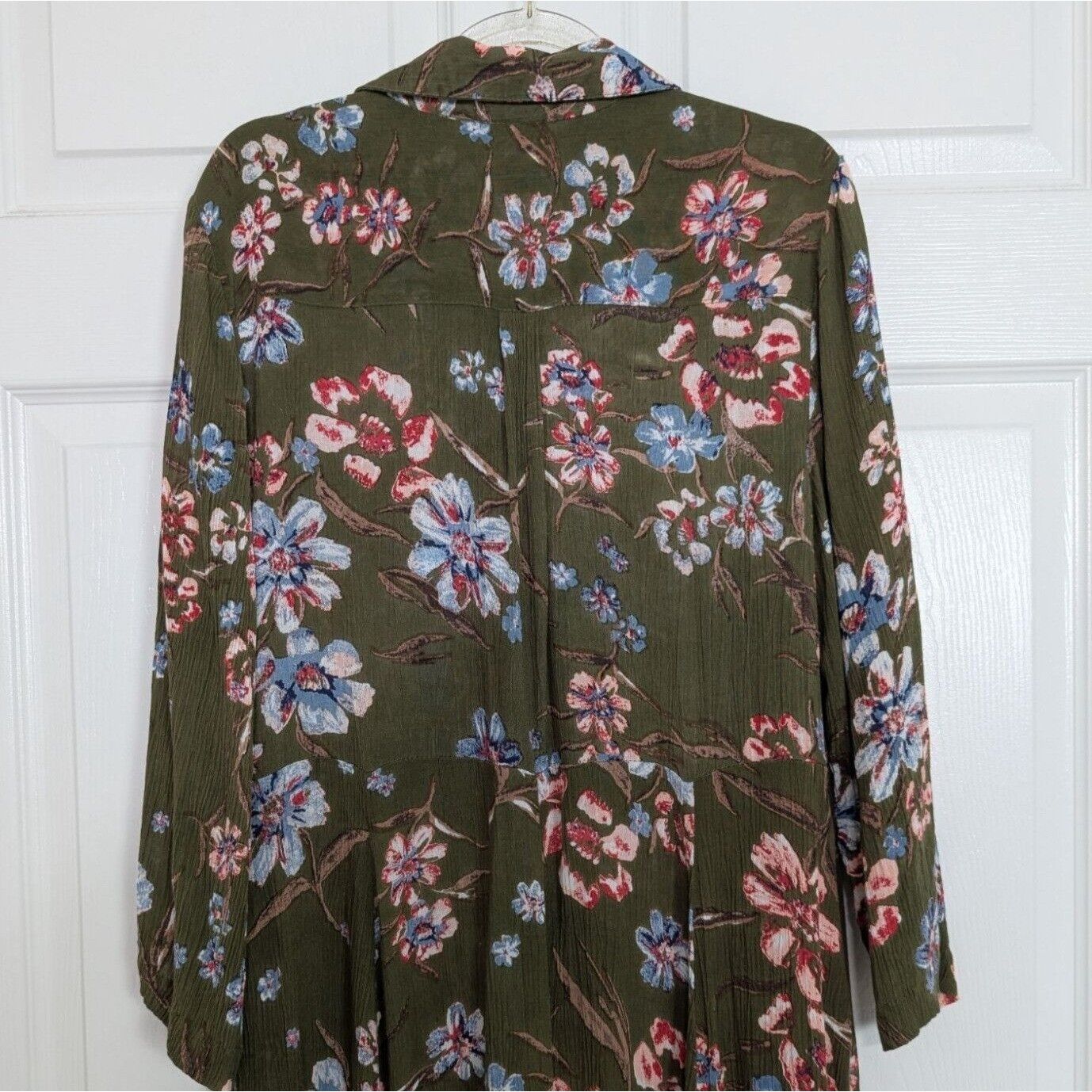 Designer Woman Within Floral Maxi Dress Womens Size 14W Green Size XL / US 12-14 / IT 48-50 - 8 Thumbnail