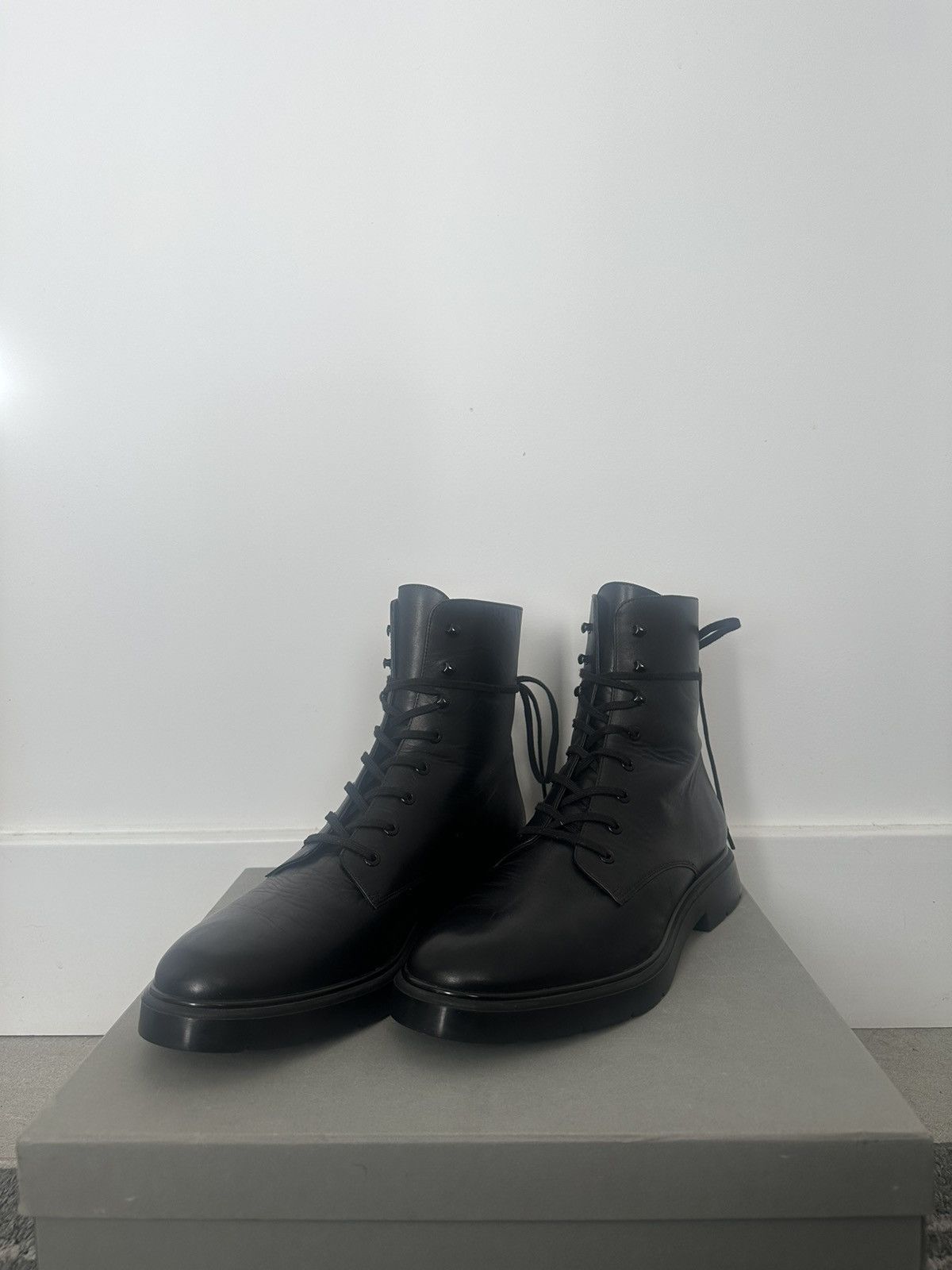Stuart Weitzman Ann Demeulemeester vibe Stuart Weitzman Black Leather Boot Size US 11 / EU 44 - 5 Thumbnail