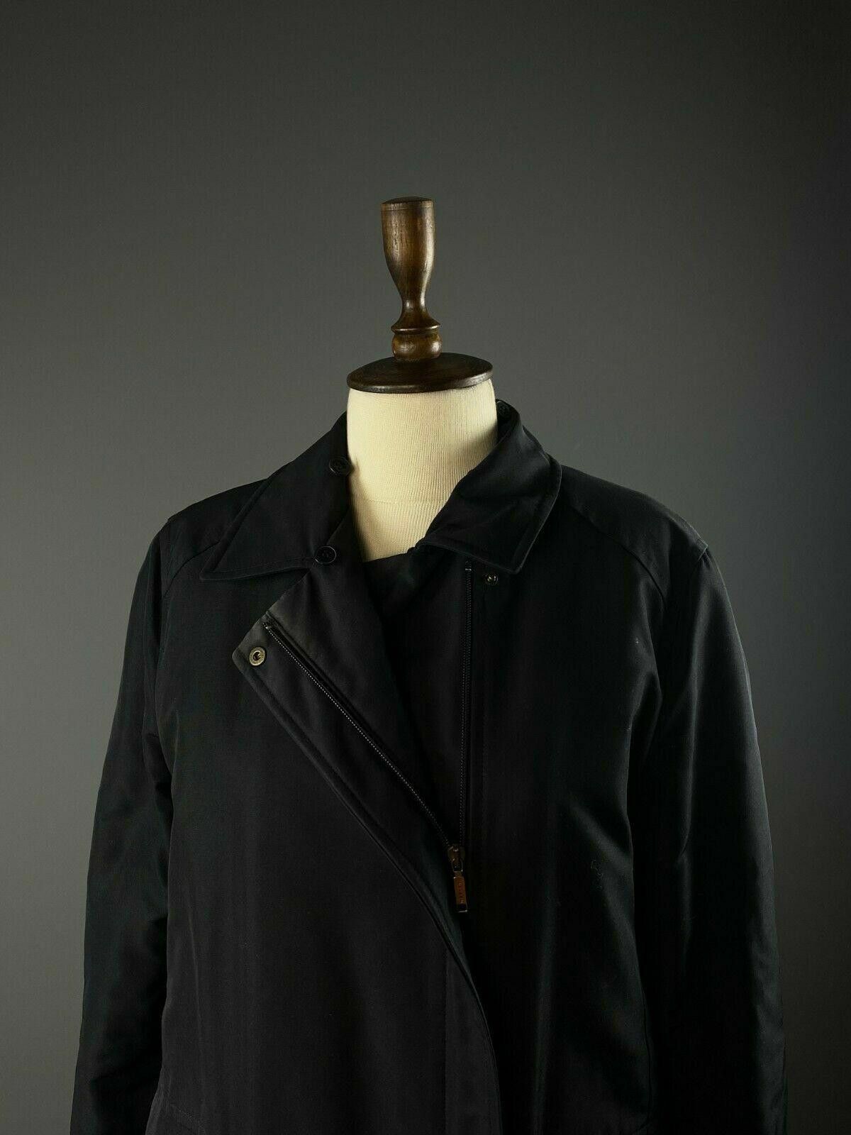 Designer Weekend Max Mara Black Full Zip Nylon Coat Jacket Size 38 Size M / US 6-8 / IT 42-44 - 4 Thumbnail