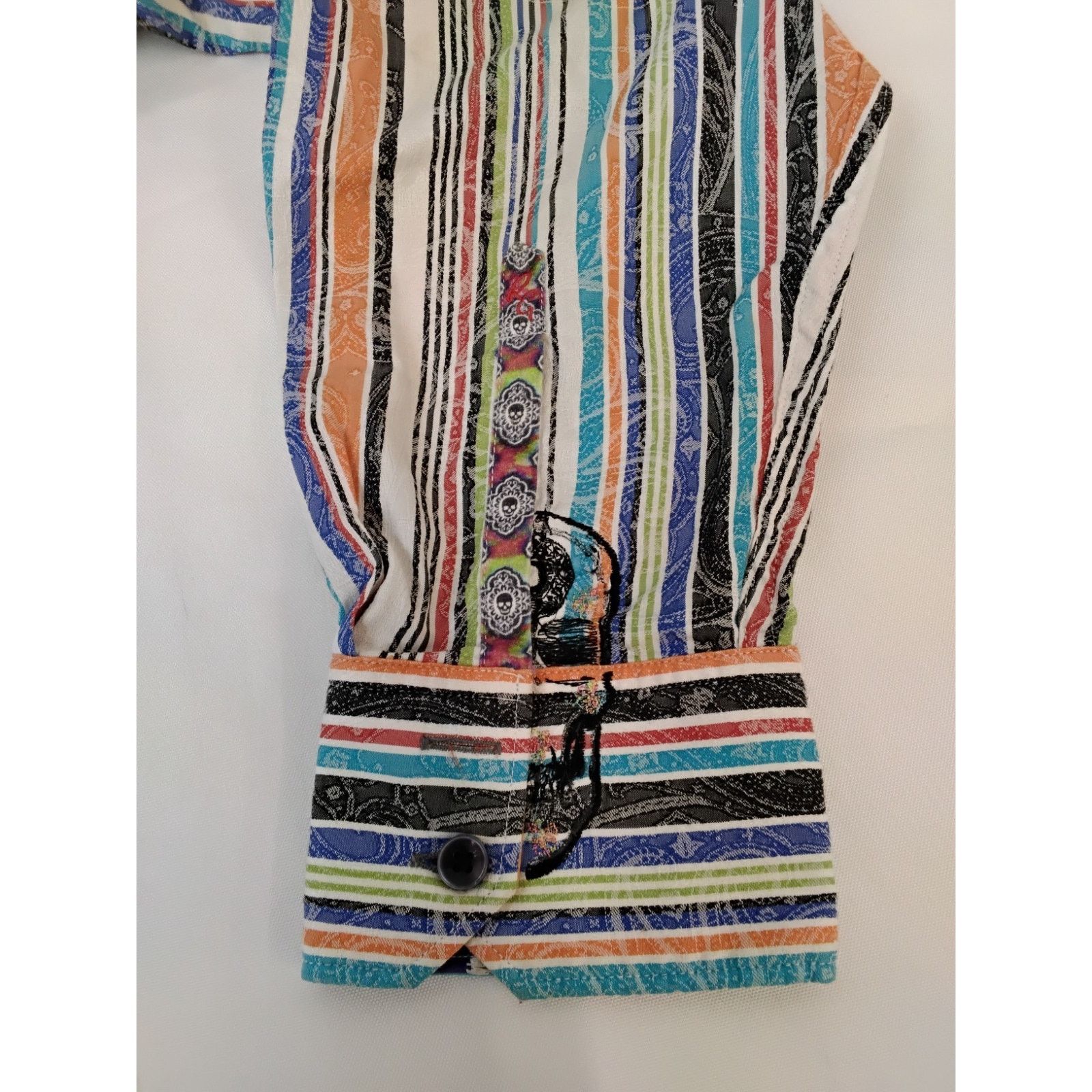 Robert Graham Robert Graham Button Up Shirt Men's L Multicolor Stripe Size US L / EU 52-54 / 3 - 7 Thumbnail