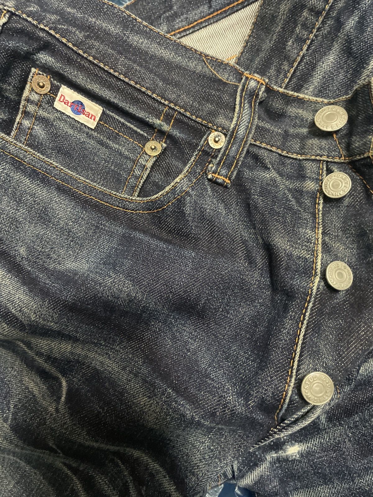 Studio D'Artisan 💥STUDIO D ARTISAN SELVEDGE BUTTON DENIM JEAN Size US 29 - 12 Thumbnail