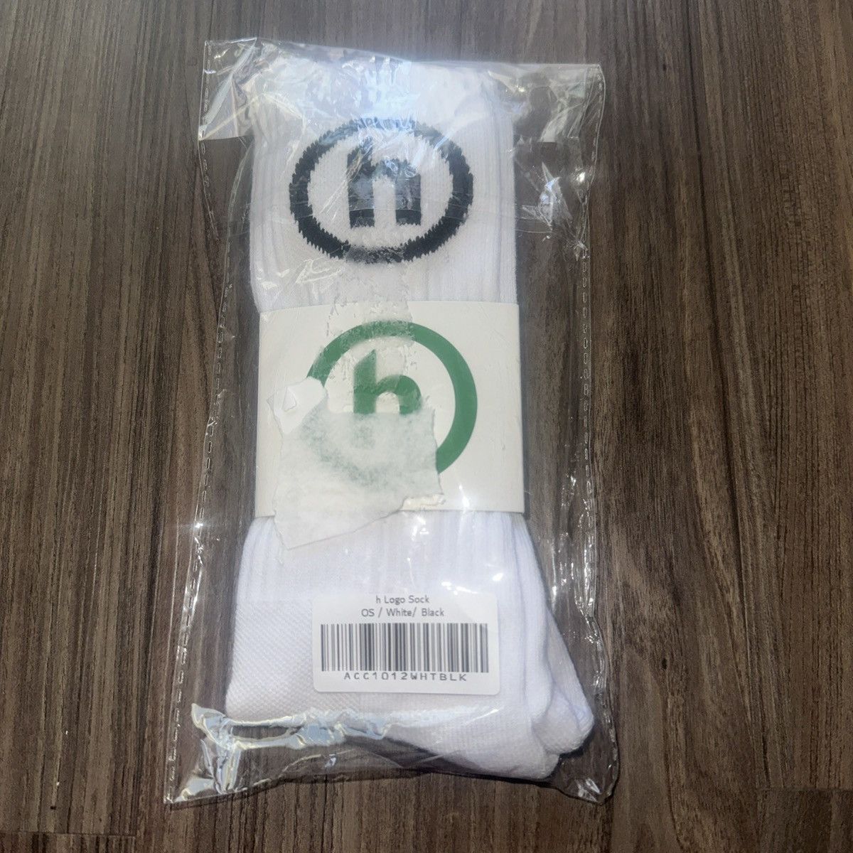 HIDDEN Hidden NY Crew Socks White/Black -Stylish Comfort, Unisex Size ONE SIZE - 4 Thumbnail