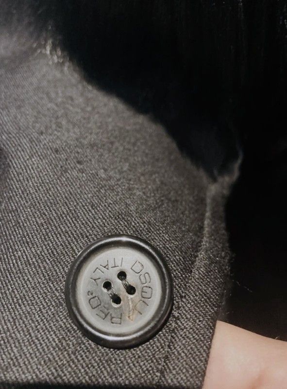 Dsquared2 Dsquared² Black Wool Coat with Fox Fur Collar Size S / US 4 / IT 40 - 3 Thumbnail
