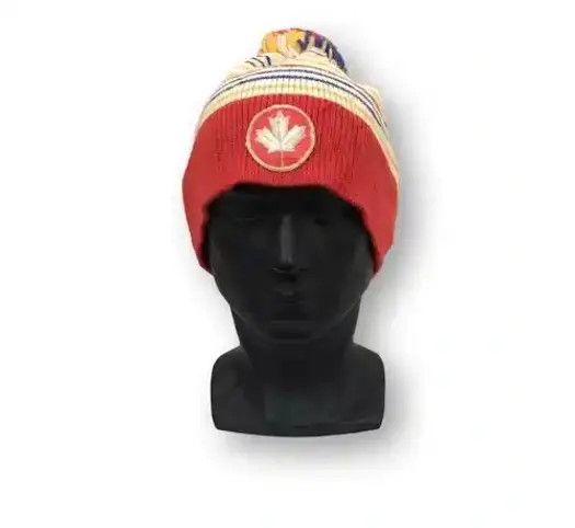 Vintage Colin Stripe Bobble Beanie Hat Size ONE SIZE - 1 Thumbnail