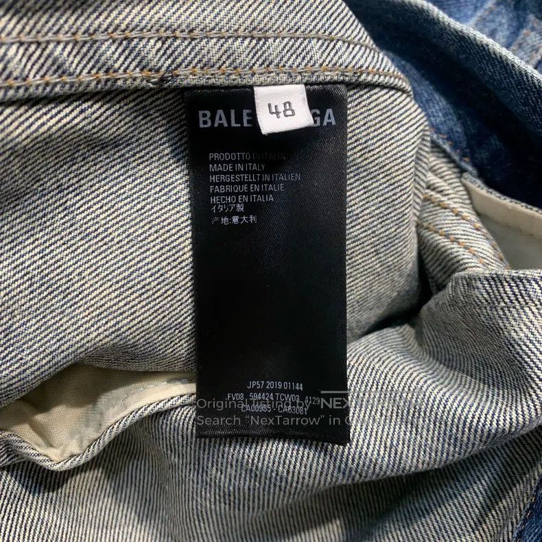 Balenciaga Balenciaga Logo Embroidered Denim Jacket Size US M / EU 48-50 / 2 - 8 Thumbnail