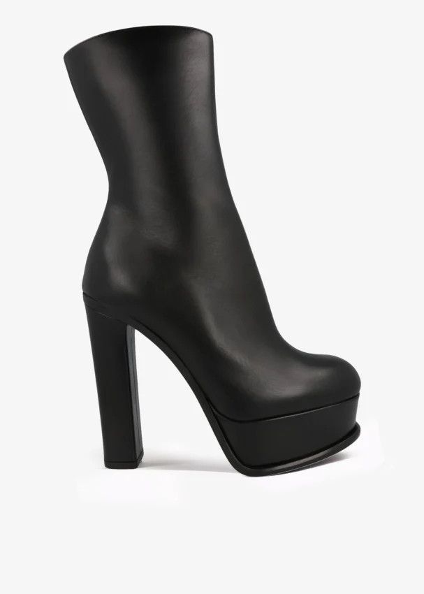 Alexander McQueen o1y0225 Ankle Boots in Black Size US 10 / IT 40 - 1 Thumbnail