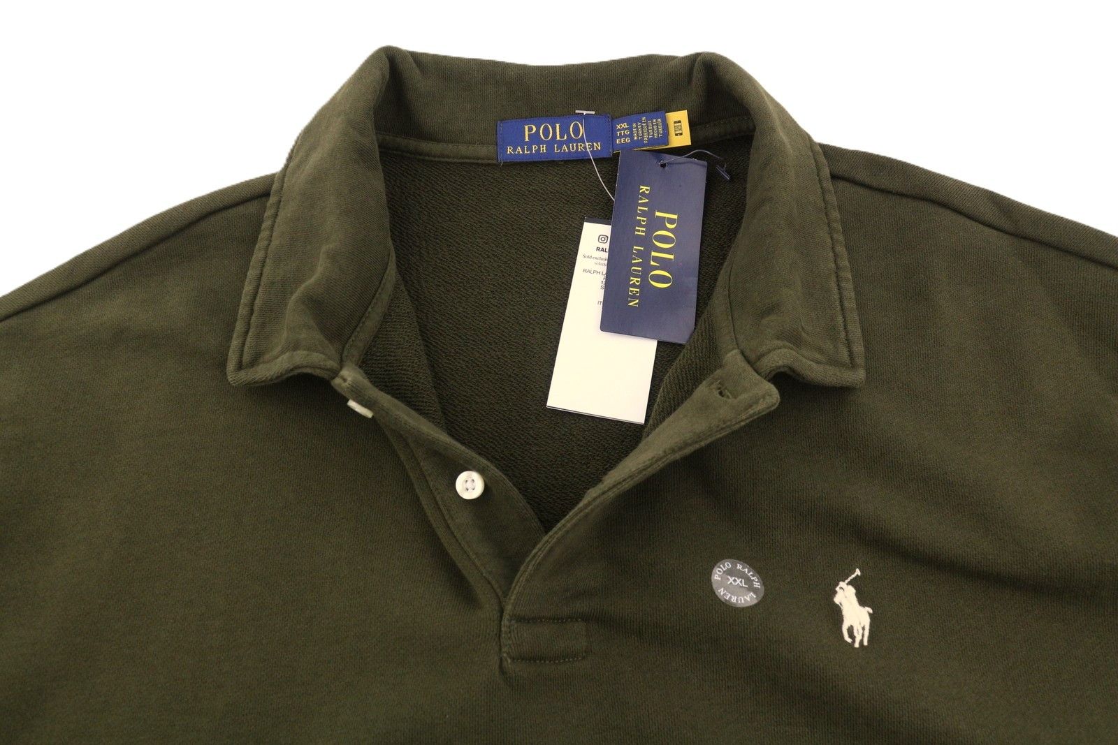 Ralph Lauren Dark Green 2XL Polo Button Pullover Sweatshirt 86962 Size US XXL / EU 58 / 5 - 5 Thumbnail