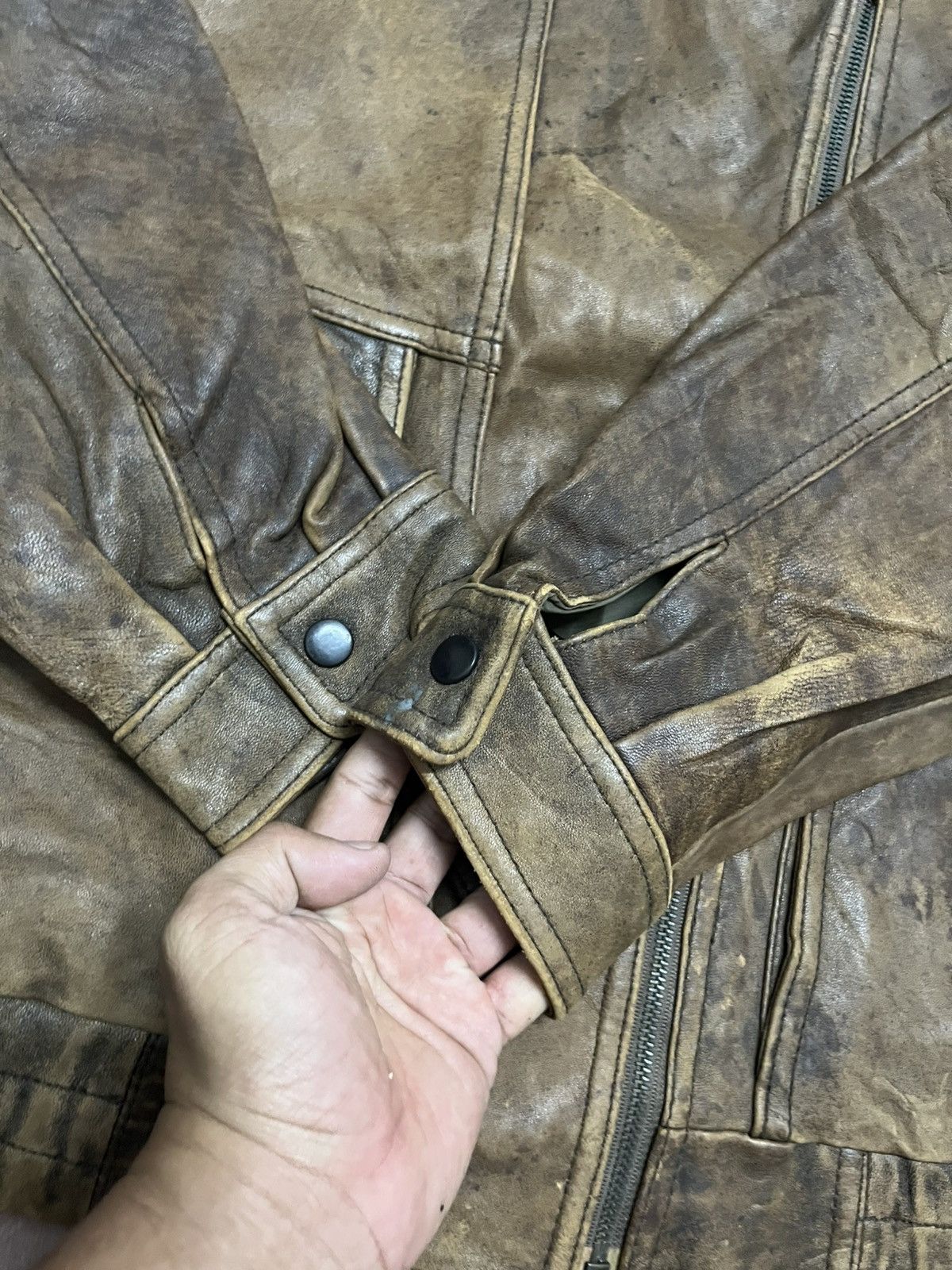 Branded Leather 💥AMERICAN CLASSIC by Cools & Hidemitsu CHOPPER RIDER JACKETS Size US L / EU 52-54 / 3 - 11 Thumbnail