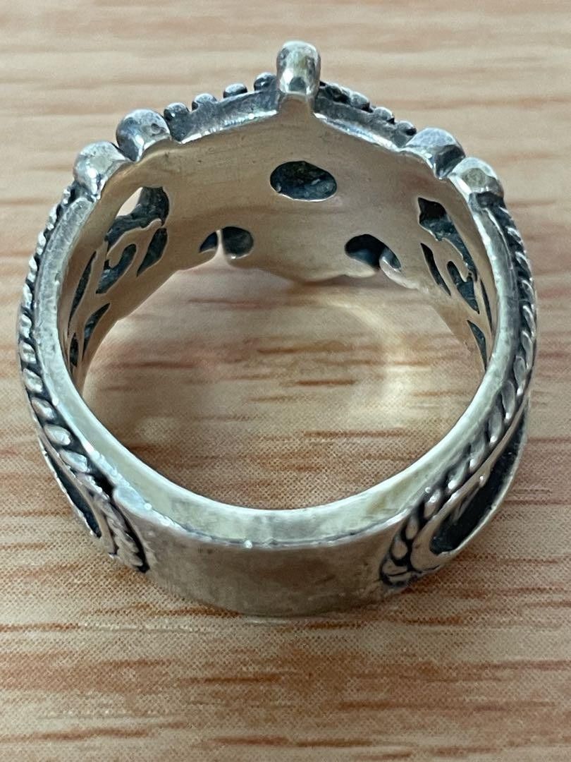 Other Royal Order Sterling Silver Crown Motif Ring (Rare) Size ONE SIZE - 6 Thumbnail