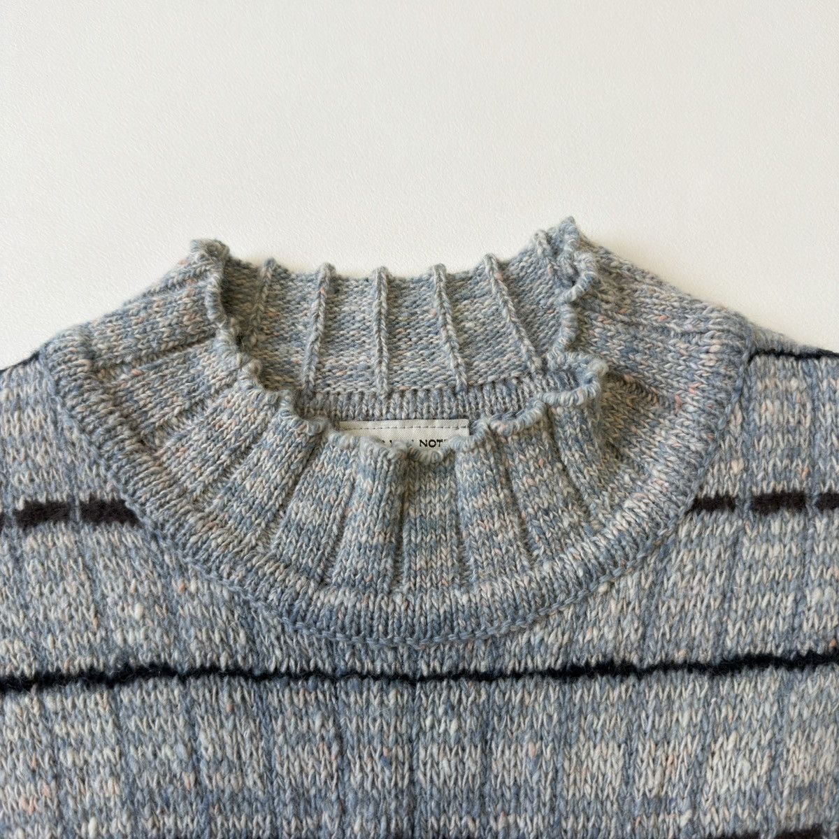 Dries Van Noten Illusion Patterned Knit Wool Sweater Size US L / EU 52-54 / 3 - 6 Thumbnail
