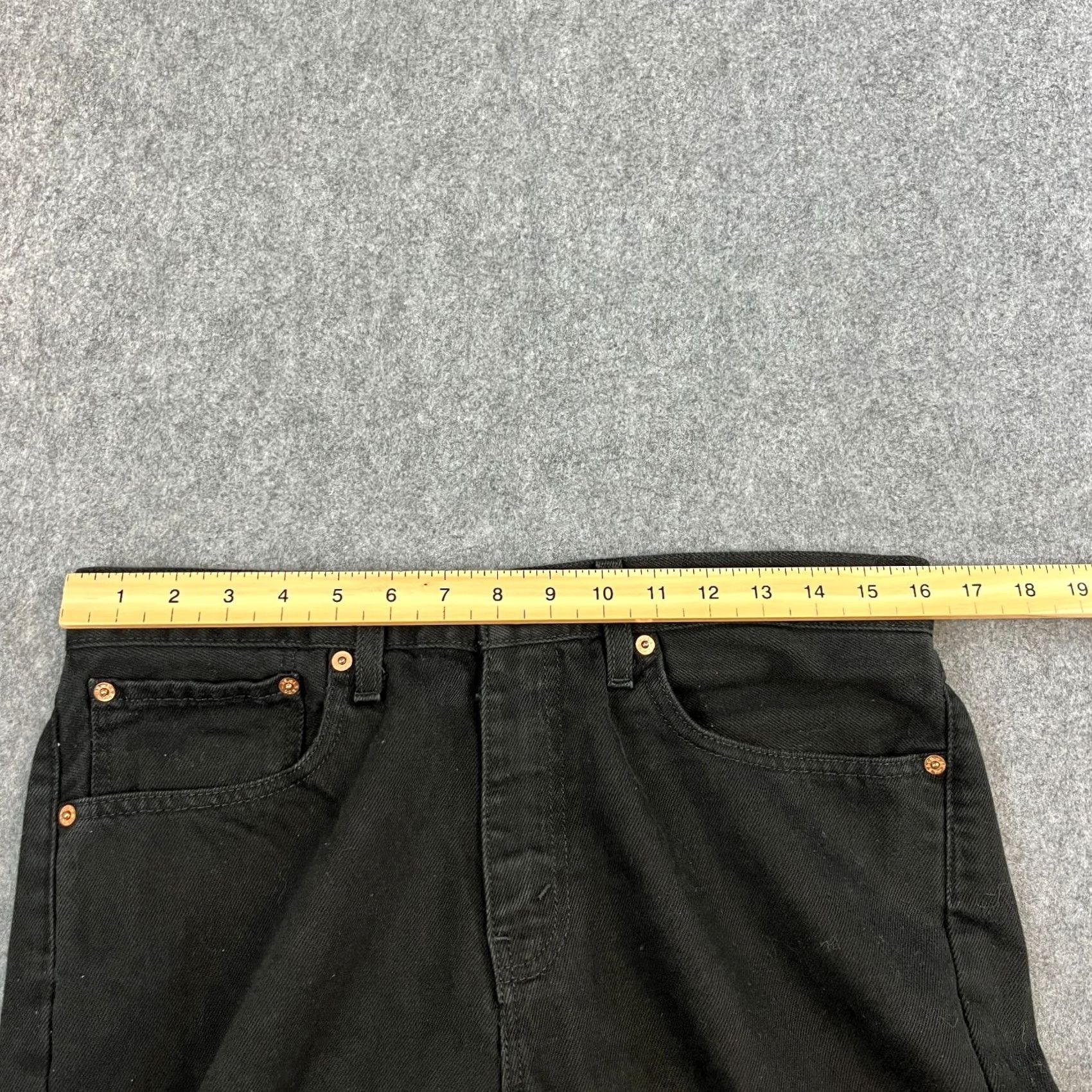 Levi's Levi's 751 Jeans Regular Straight 33 Black Vintage 100% Cotton Zip Mens Size US 33 - 6 Thumbnail