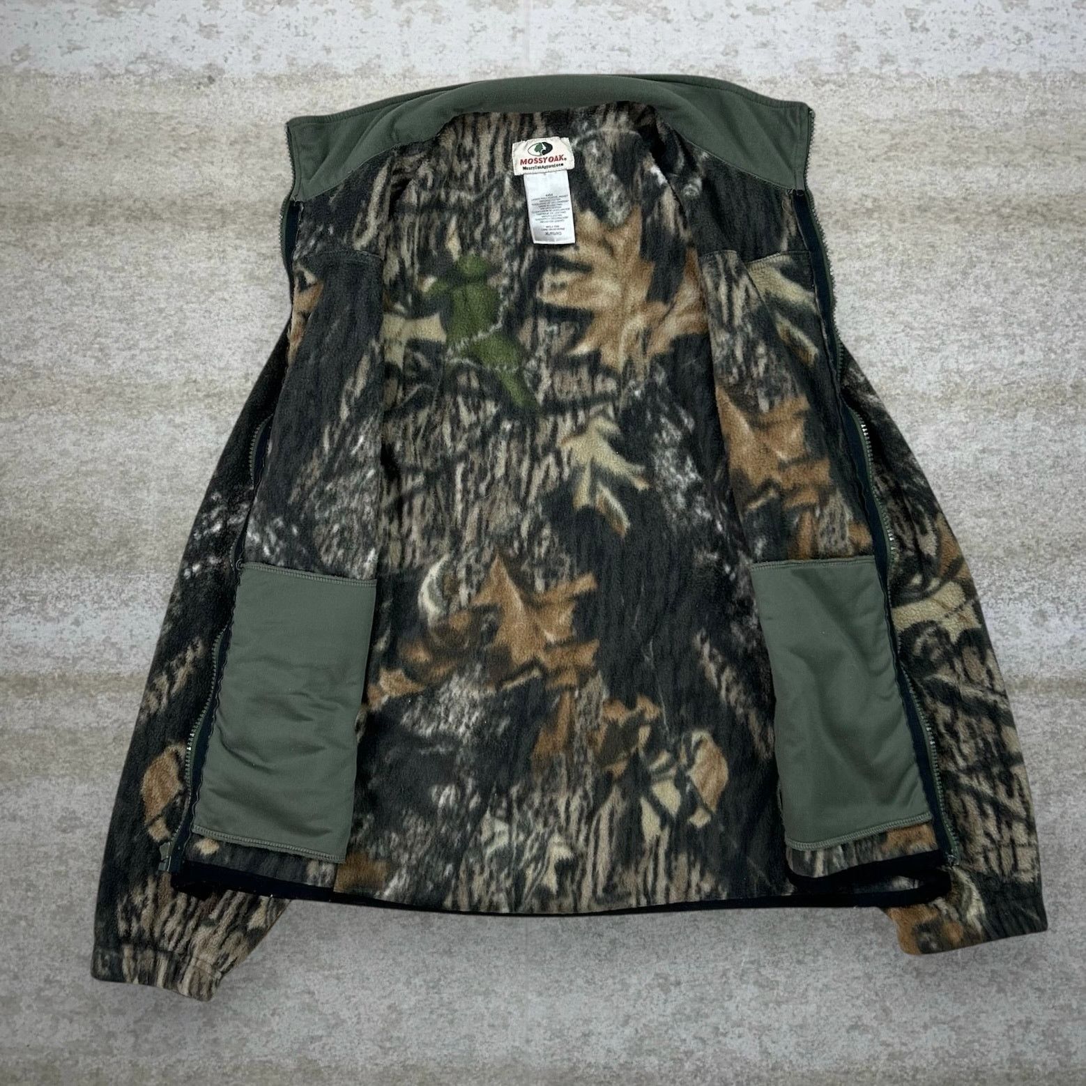 Mossy Oaks Vintage 90s Mossy Oak Jacket Womens XL Hunting Camo Fleece Size XL / US 12-14 / IT 48-50 - 2 Thumbnail
