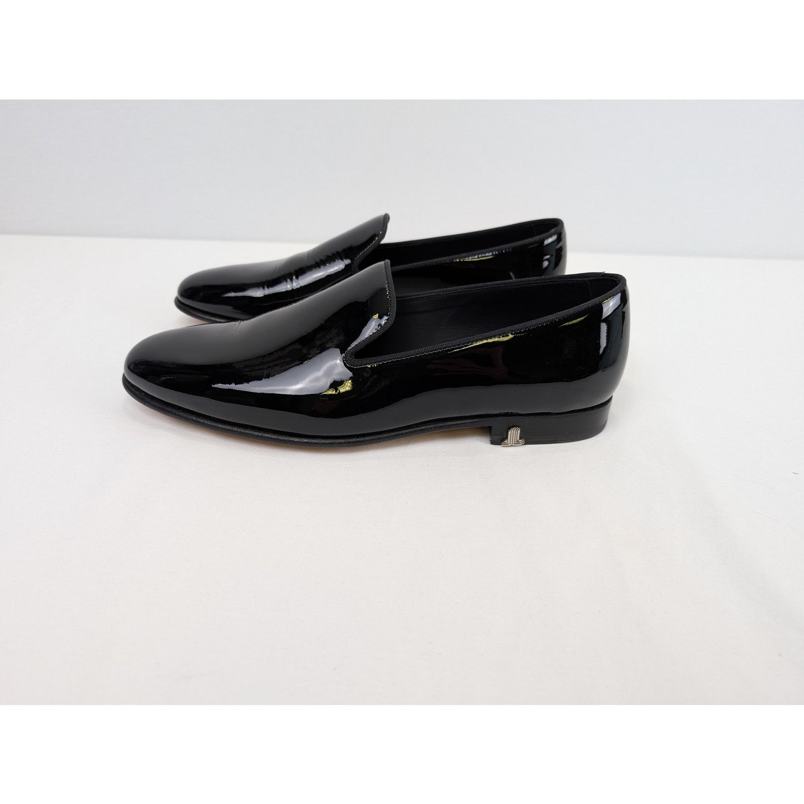 Lanvin o1rshd1 Patent Leather Loafer Shoe Boots in Black Size US 11 / EU 44 - 11 Thumbnail