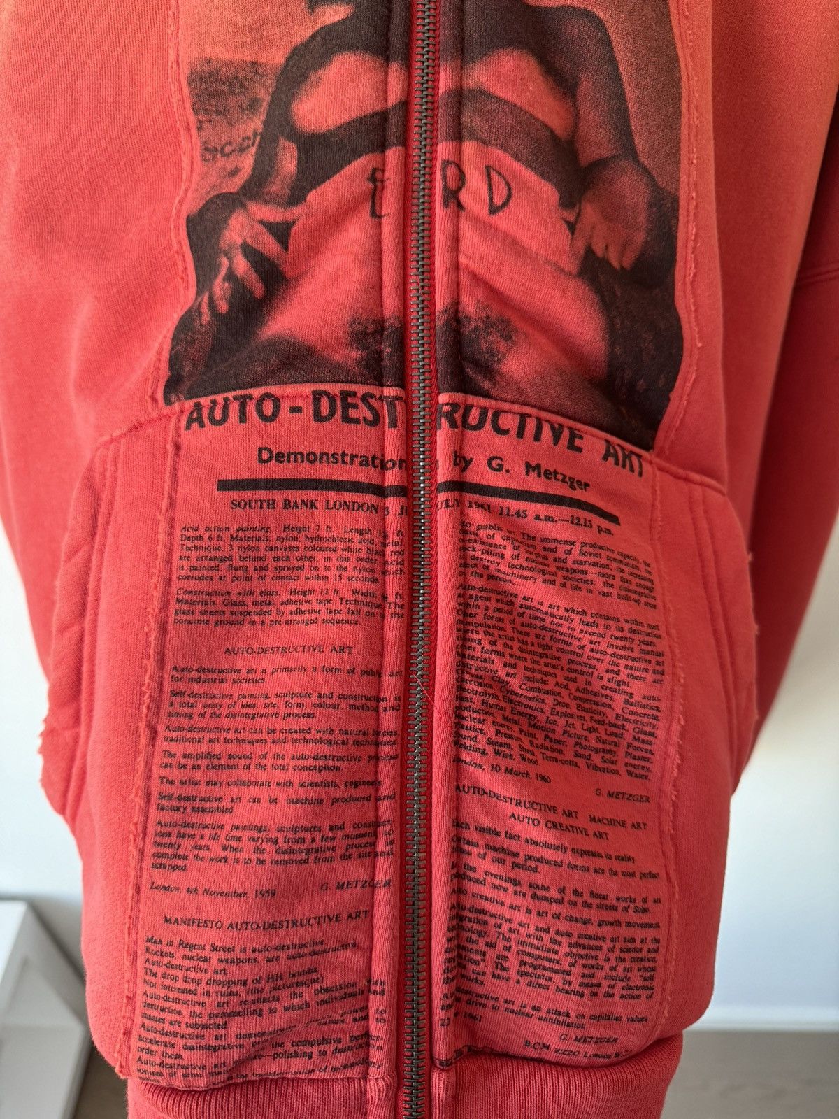 Enfants Riches Deprimes ENFANTS RICHES DEPRIMES ANTI-PROCESS THERMAL LINE HOODIE RED Size US L / EU 52-54 / 3 - 8 Thumbnail