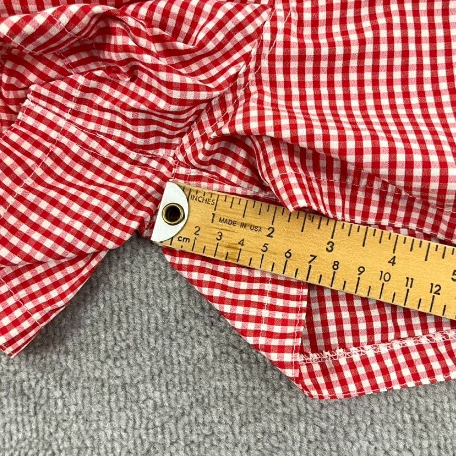 Vintage ES Collection Board Shorts Men 32/34 Trunks 2.5" Red White Check Linerless Polyester Swim Bottoms Size US 32 / EU 48 - 6 Thumbnail