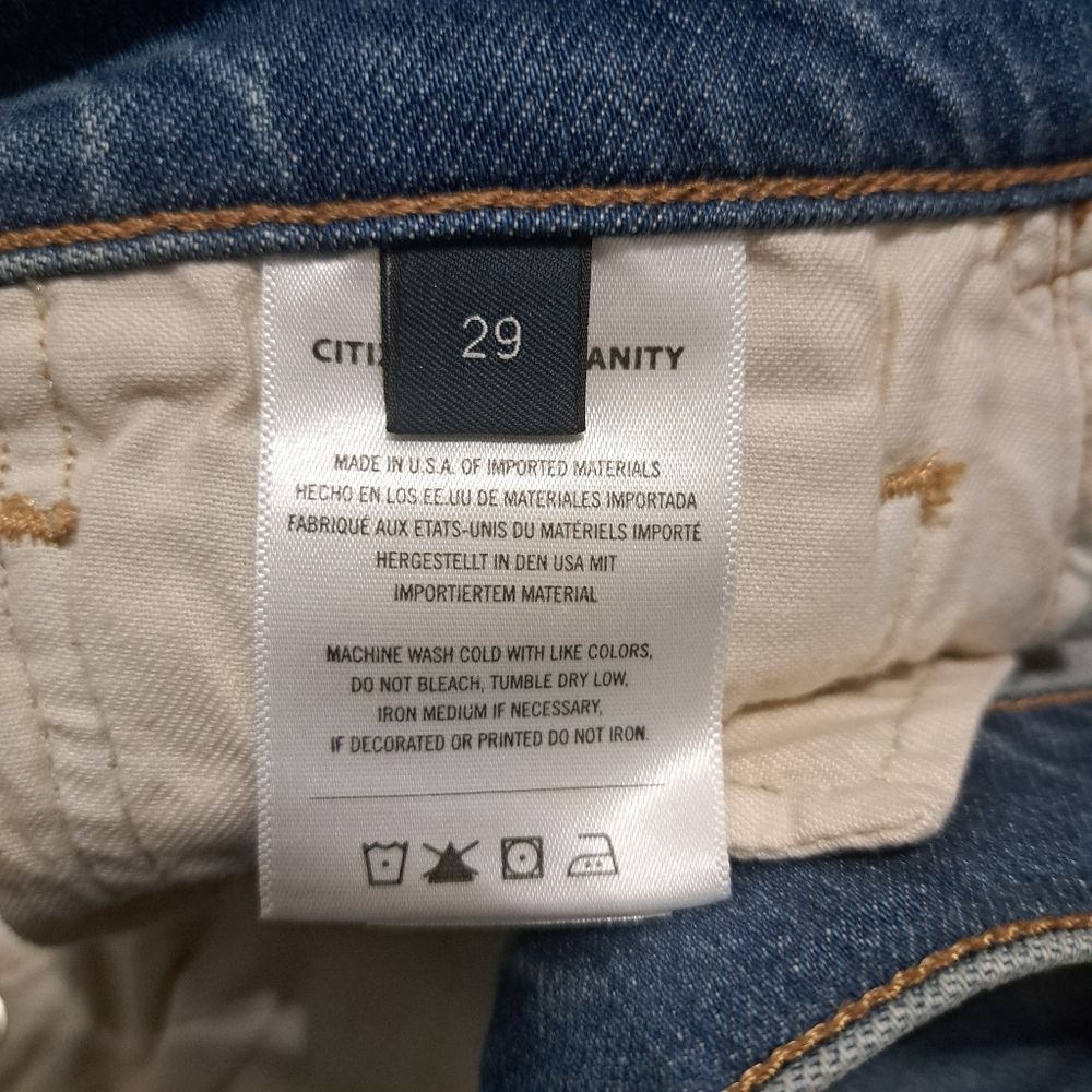 Citizens Of Humanity Citizen Of Humanity Loli Mid Rise Baggy Wide-Leg Boho Jeans Size 29" - 5 Thumbnail