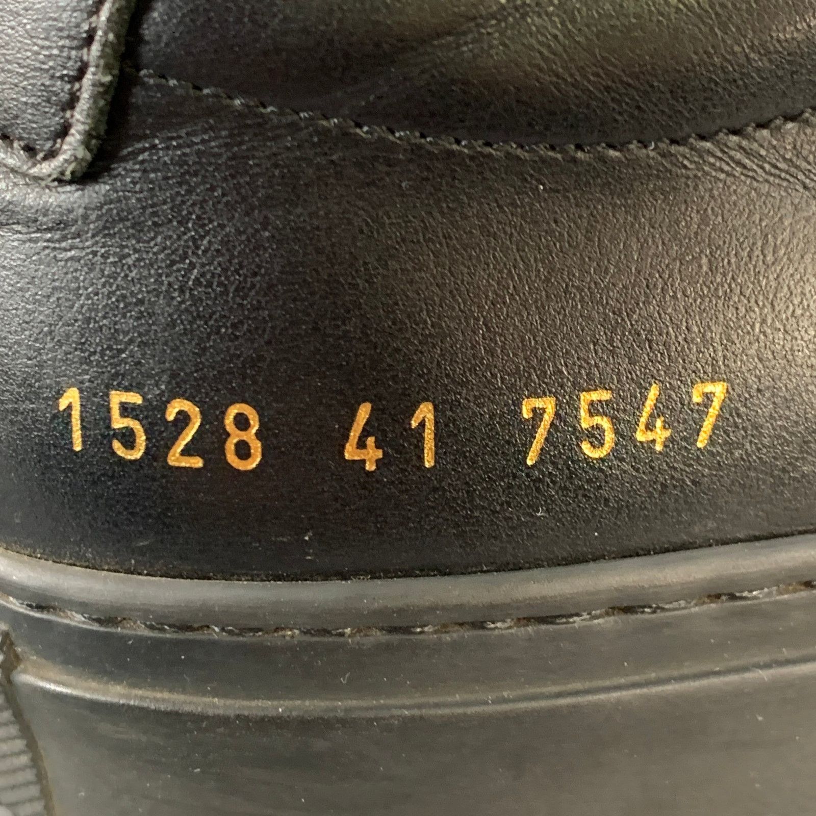 Common Projects COMMON PROJECTS Size 8 Black Leather Low Top Sneakers Size US 8 / EU 41 - 8 Thumbnail