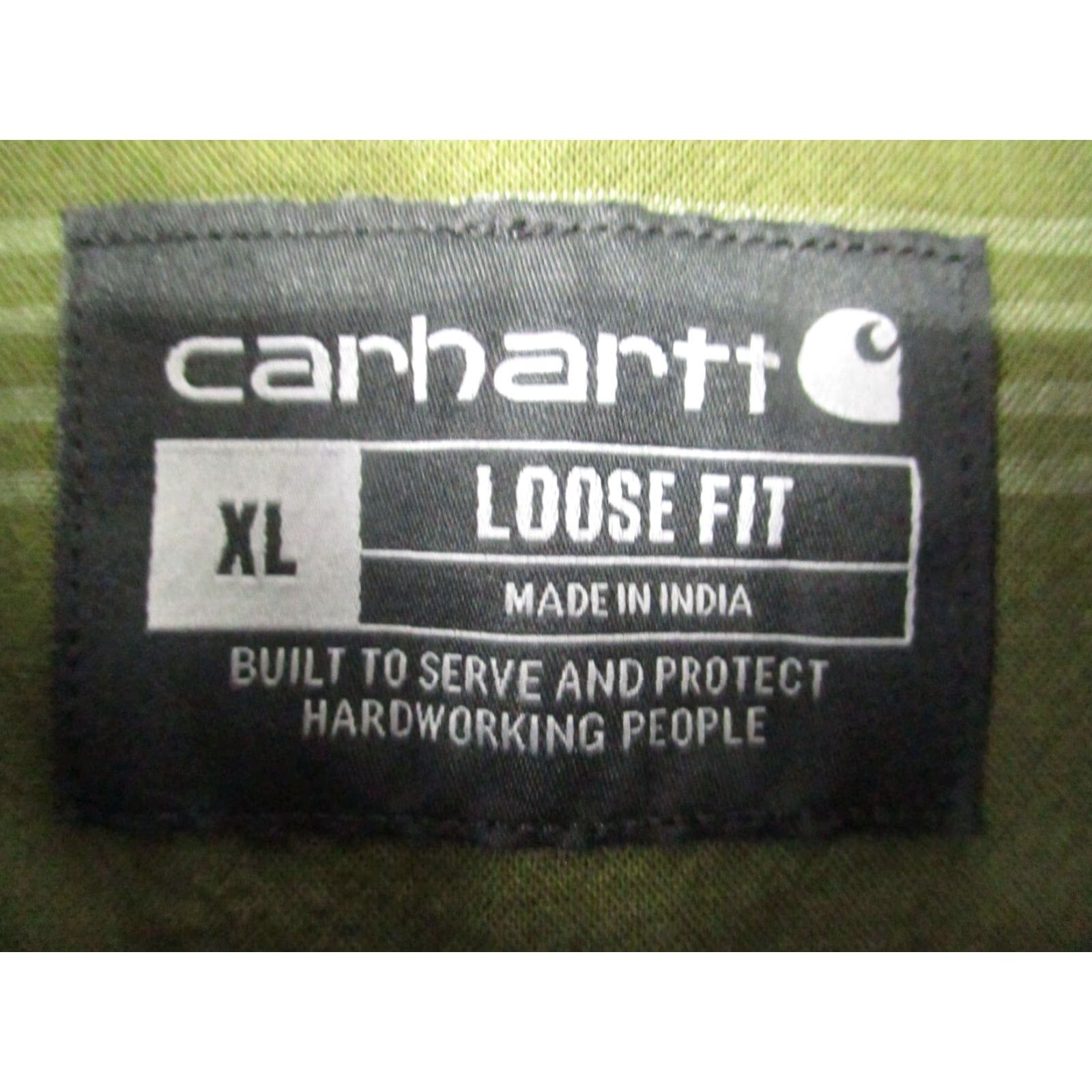 Carhartt VINTAGE Carhartt Loose Fit Shirt XL Green Stripe TW4447-M Size US XL / EU 56 / 4 - 3 Thumbnail