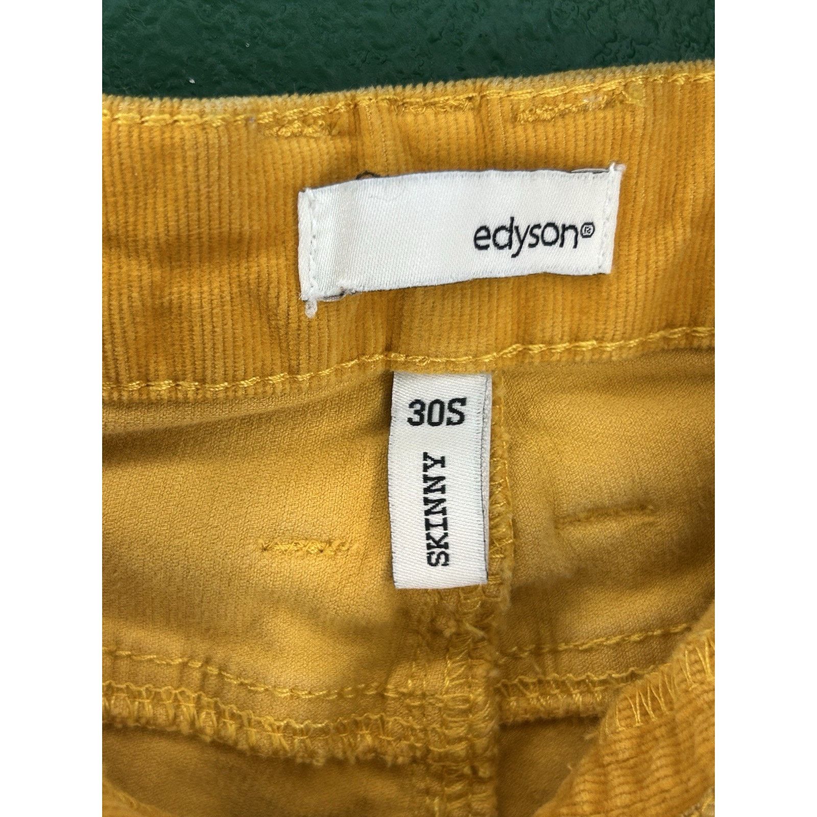 The Unbranded Brand Orange Edyson Corduroy Pants 30S Skinny Fit | Men's | Size US 30 / EU 46 - 3 Thumbnail