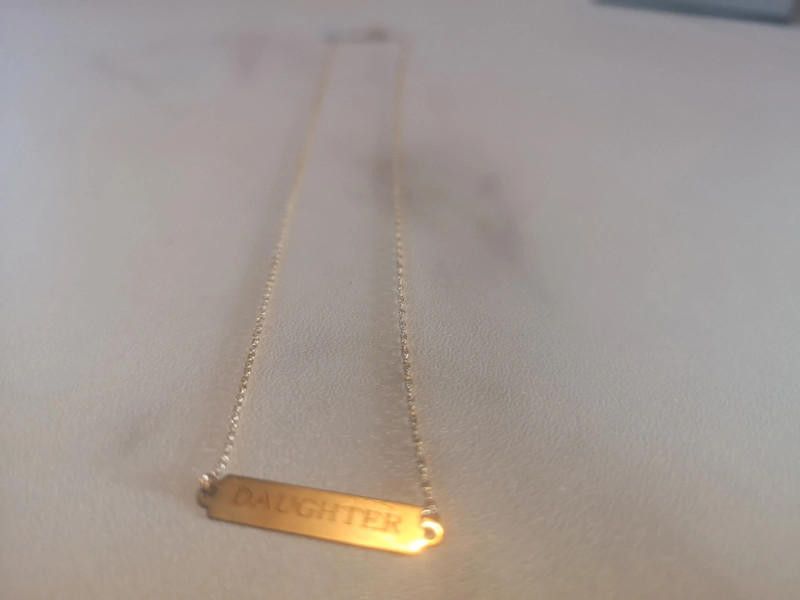 Designer 9ct sold gold necklaces for her with name on it Size ONE SIZE - 4 Thumbnail