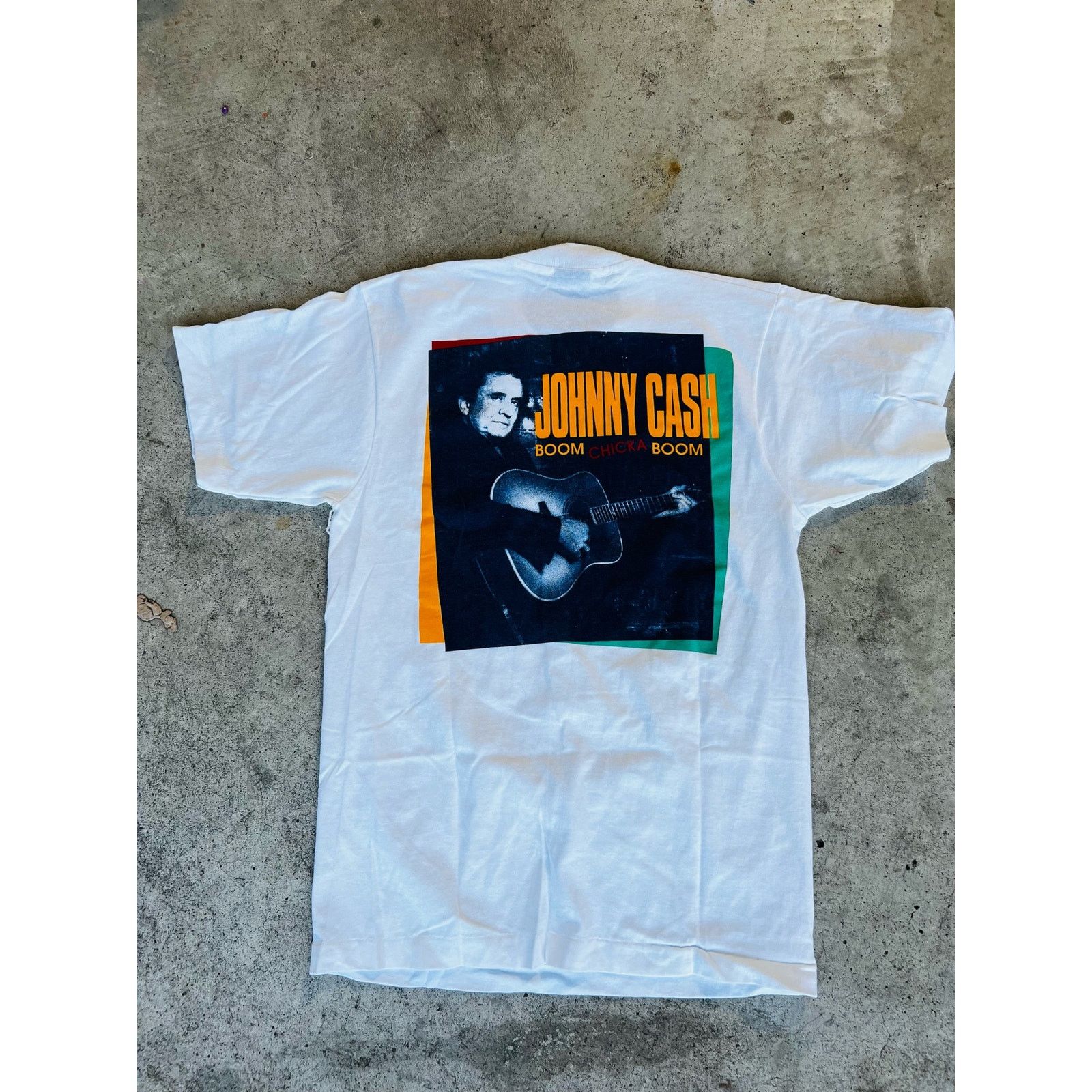Vintage NEW SUPER RARE single stitch 1991 Johnny Cash Tshirt Size US M / EU 48-50 / 2 - 7 Thumbnail