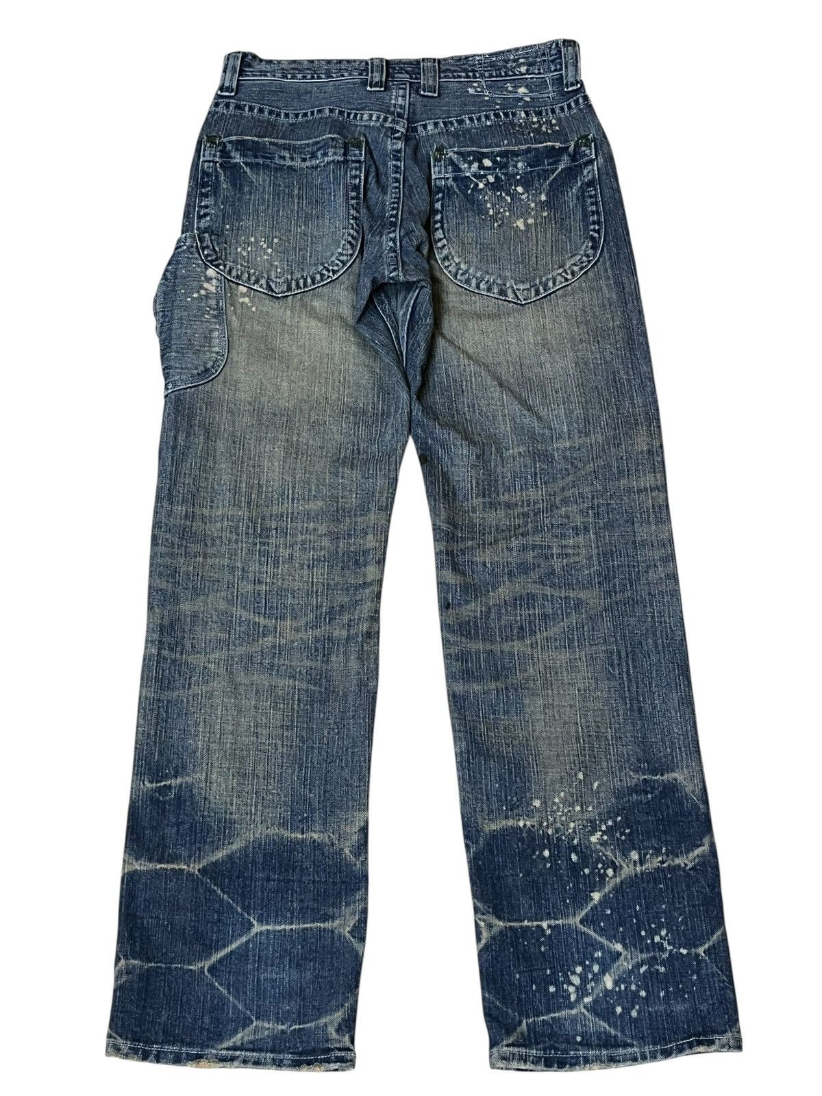 Japanese Brand Sick 90s japanese denim GL HEART mud wash dirty faded jeans Size US 31 - 3 Thumbnail