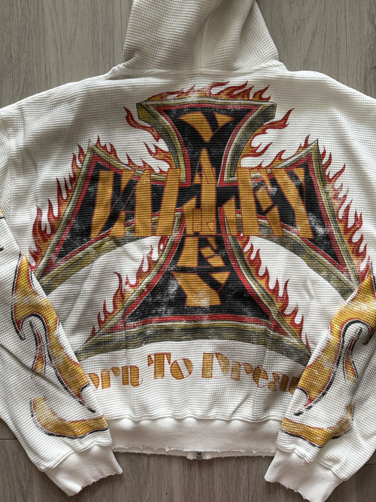 Vale Vale Forever White Reborn Waffle Zip Up Valley Dreams Size US L / EU 52-54 / 3 - 8 Thumbnail