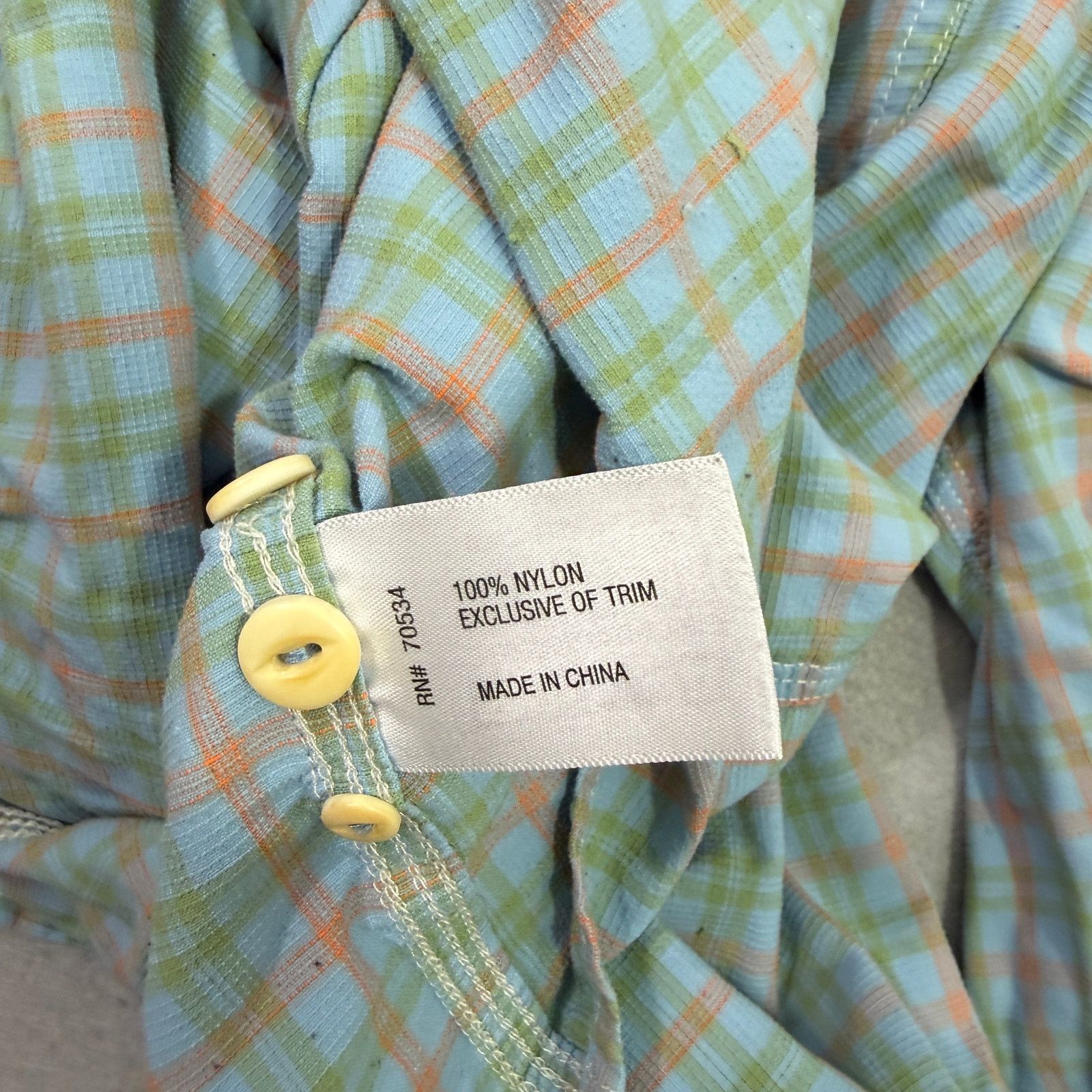 Orvis Orvis Button Down Shirt Men's Large Blue Green Orange Plaid Size US L / EU 52-54 / 3 - 5 Thumbnail