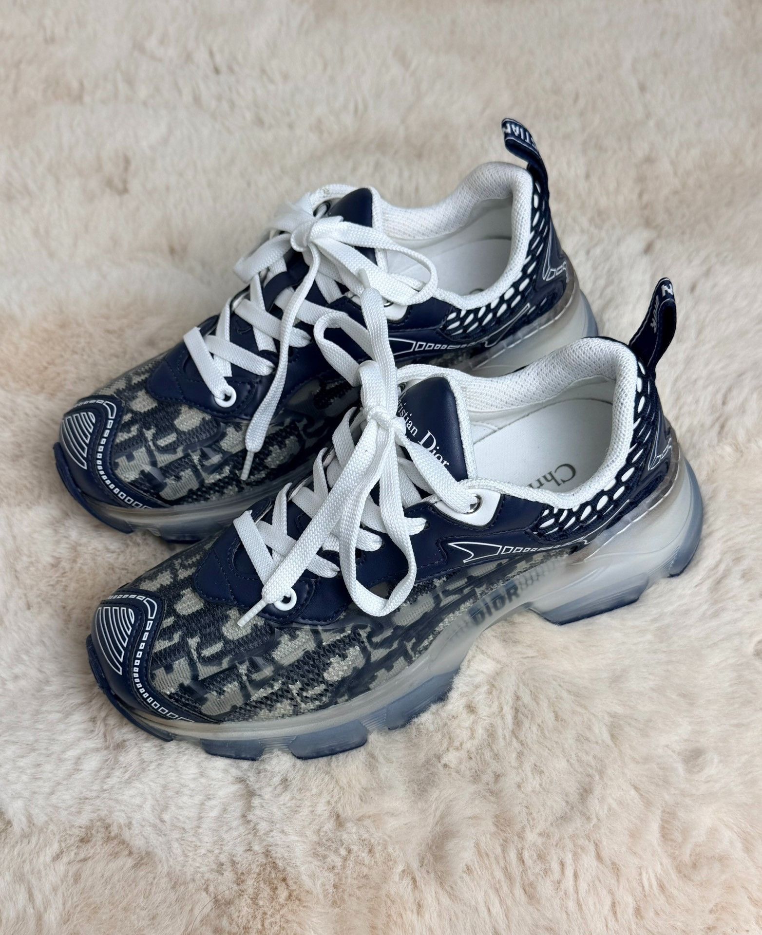 Dior Dior Blue Lowtop Sneakers it_34-5 Women Size US 4.5 / IT 34.5 - 1 Thumbnail