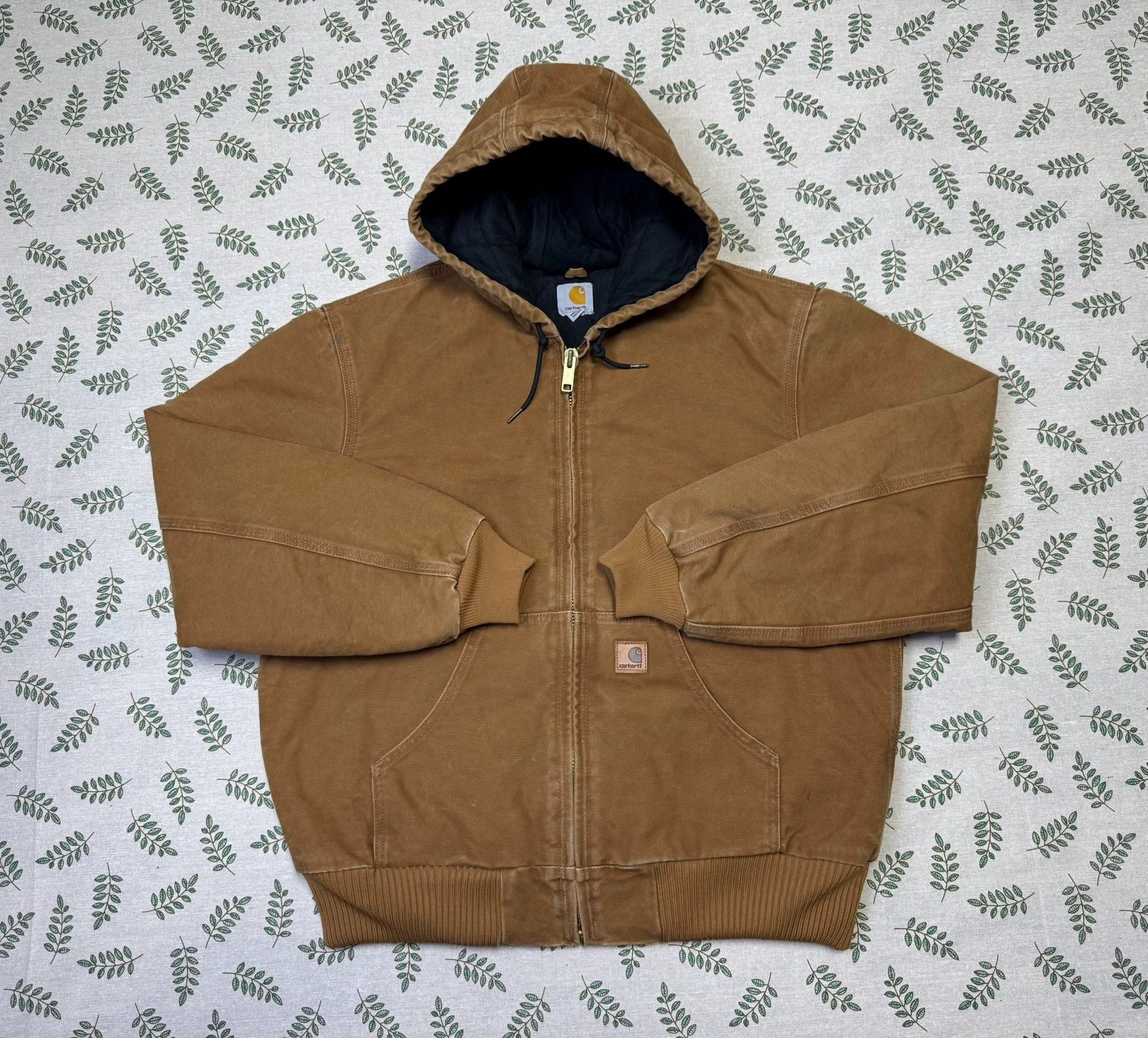 Carhartt Vintage Carhartt Main Line J130 Brown M Hooded Work Jacket Size US M / EU 48-50 / 2 - 1 Thumbnail