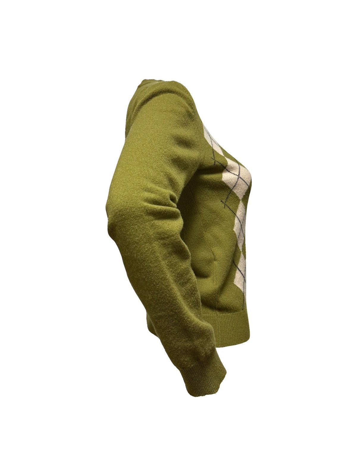 Miu Miu MIU MIU Fall Winter 2024 Argyle Knit Cashmere Cardigan Size XS / US 0-2 / IT 36-38 - 3 Thumbnail