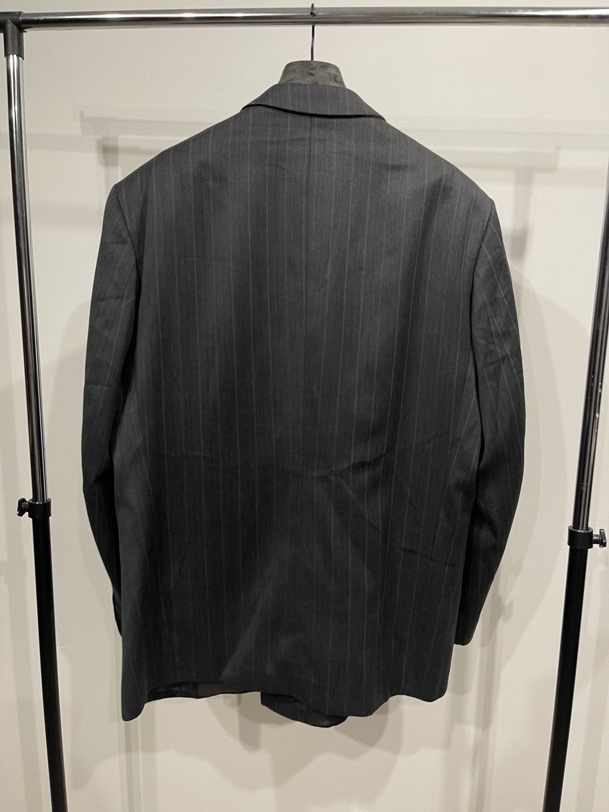 Vintage Vintage double-breasted jacket dark gray turo big size 48R Size 48R - 3 Thumbnail