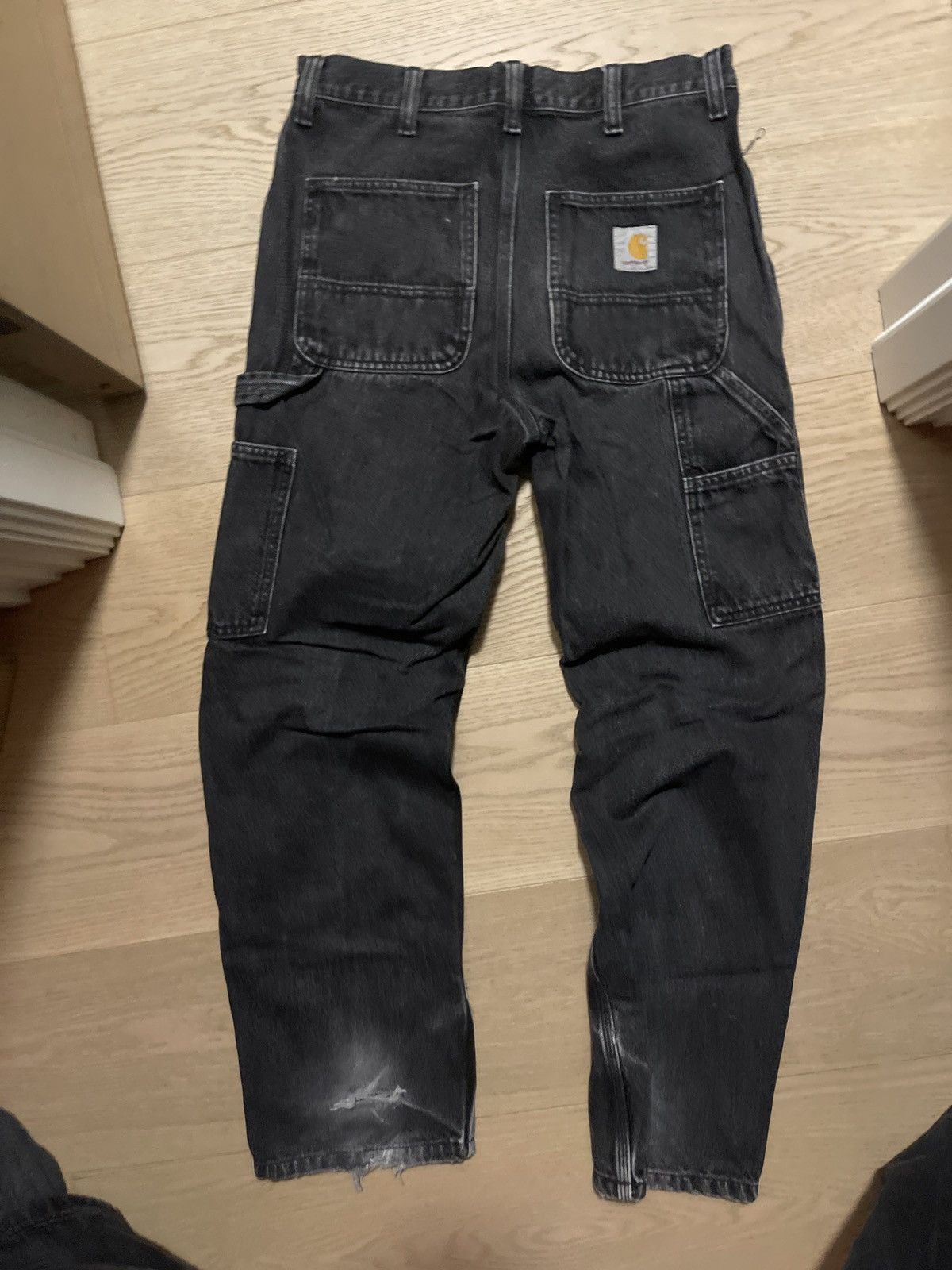 Carhartt × Carhartt Wip × Vintage Carhartt black single knee denim Size US 32 / EU 48 - 3 Thumbnail