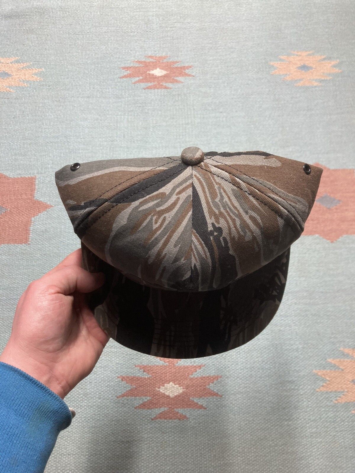Vintage Vtg SnapBac hat camo k products tiger stripe Great Lakes USA Size ONE SIZE - 3 Thumbnail