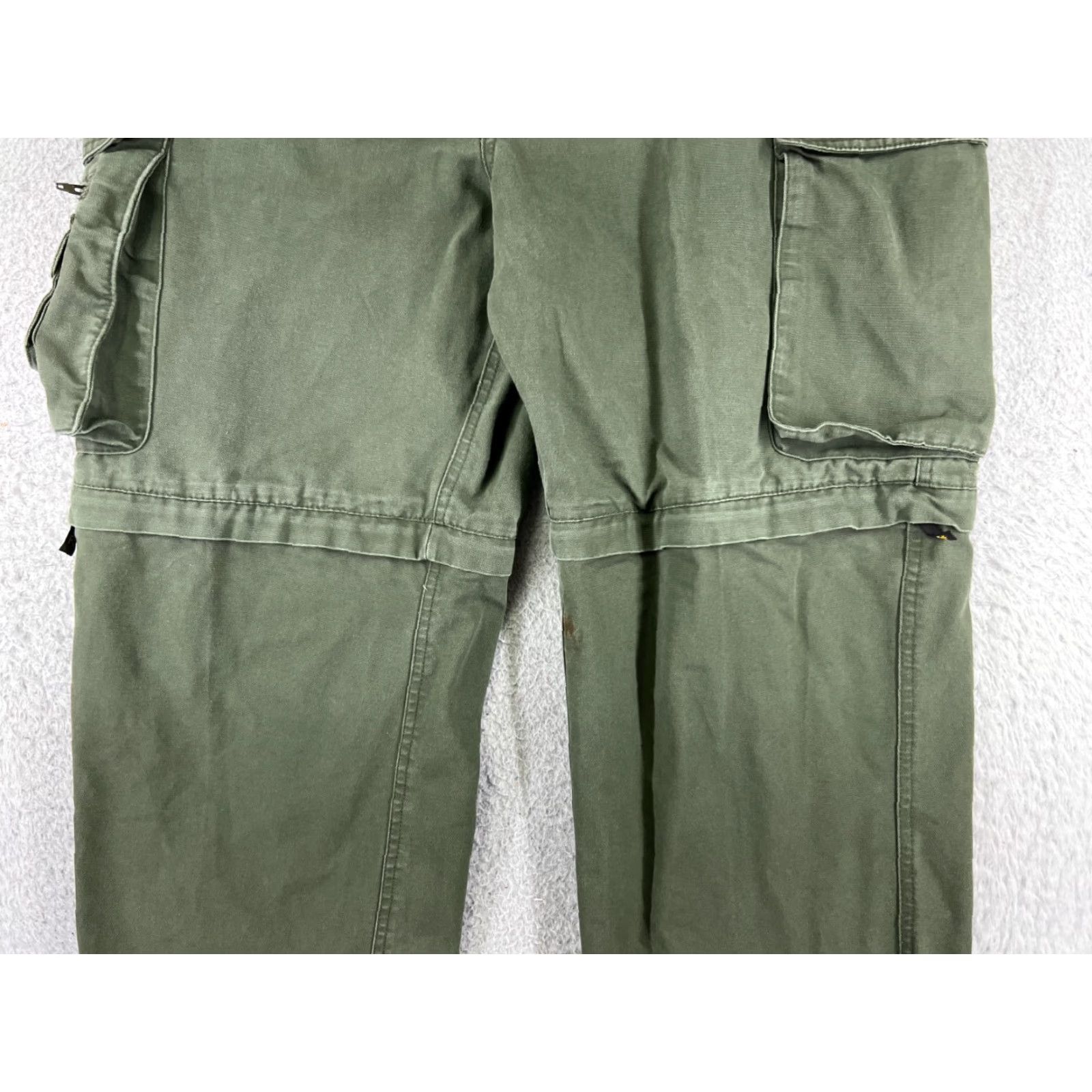Vintage Boy Scouts Pants Adult 31x26 Green Relaxed Cargo Convertible Uniform Pants Mens Size US 31 - 3 Thumbnail