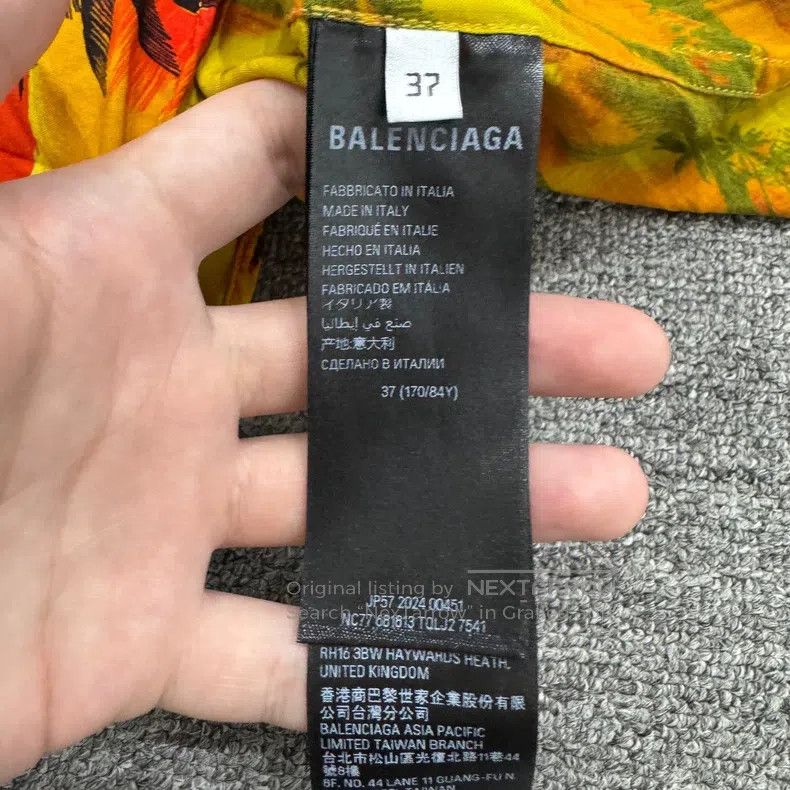 Balenciaga Balenciaga size 37 Hawaiian Shirt Size US S / EU 44-46 / 1 - 3 Thumbnail
