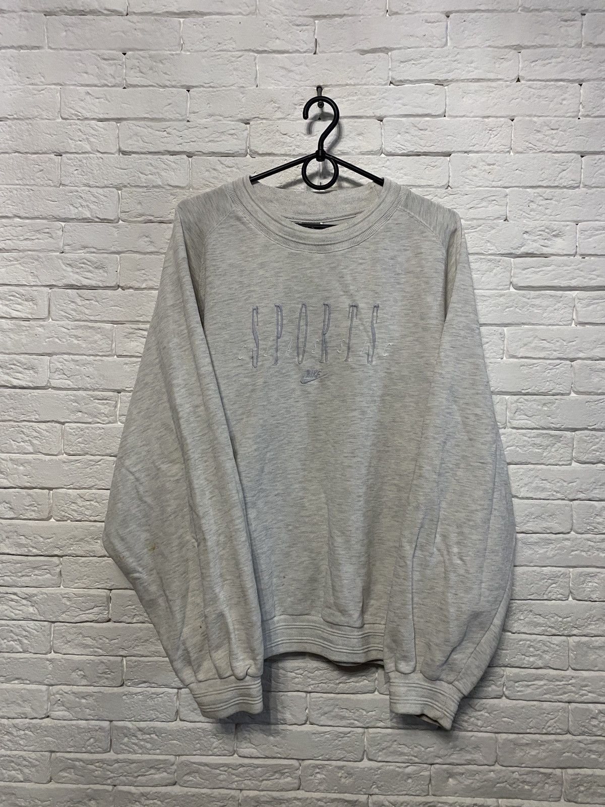 Nike × Vintage Rare Vintage Nike Sweatshirt 80’s Big Logo Size US XL / EU 56 / 4 - 1 Thumbnail