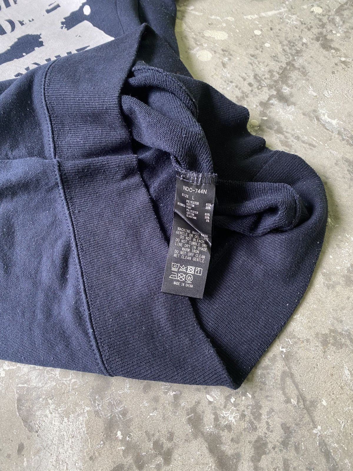Number (N)ine Number (N)ine Spellout Dark Blue Sweatshirt Size US L / EU 52-54 / 3 - 7 Thumbnail